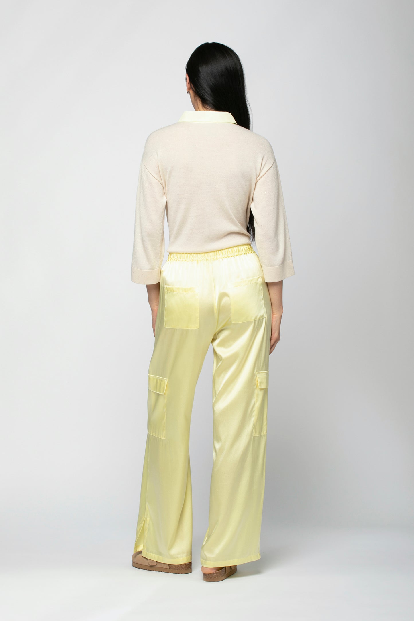 Pantalon BOWEN Soie Limonade haut de gamme femme MAX&MOI