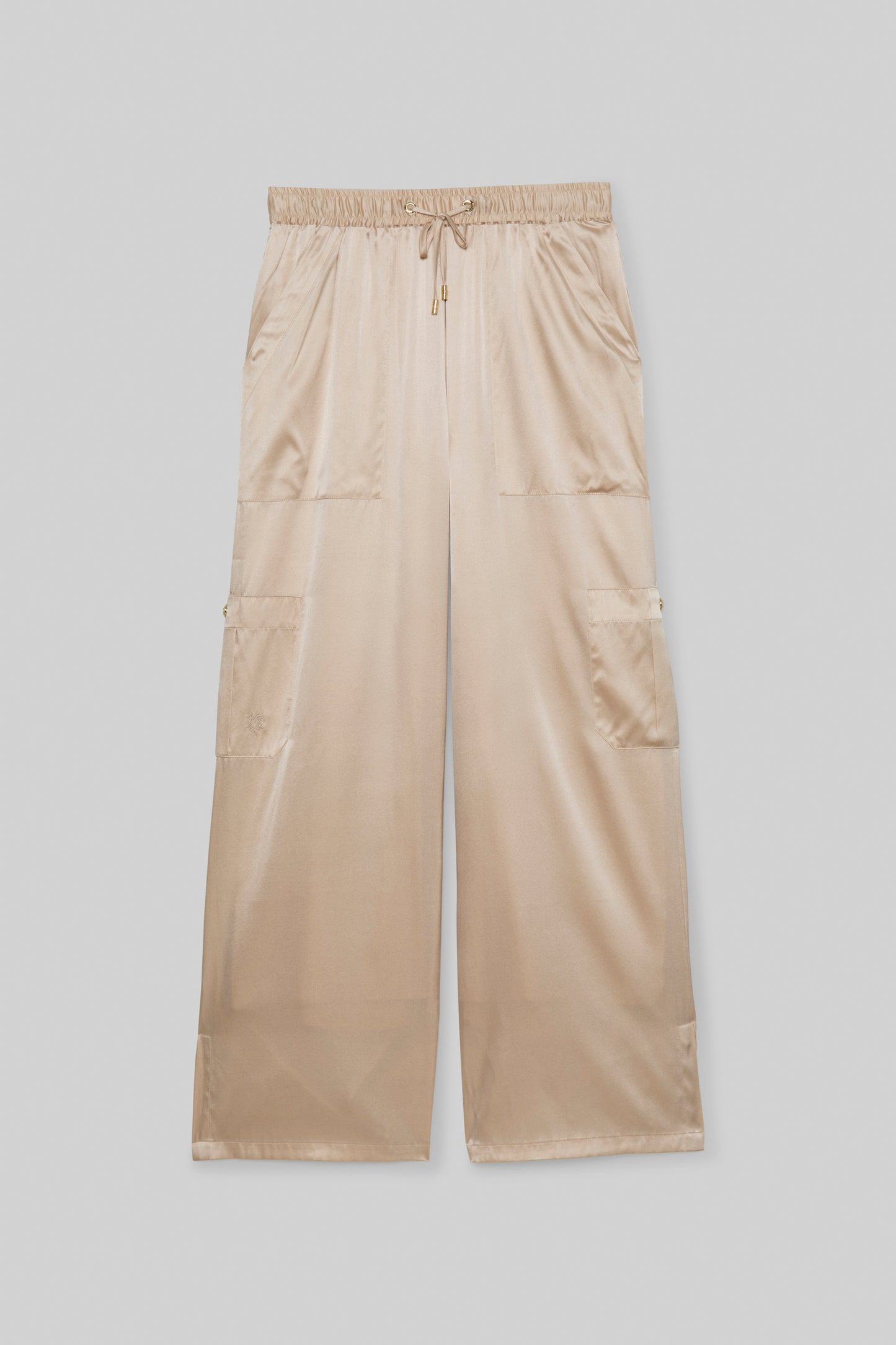 Pantalon Bazra beige en soie mode femme luxe