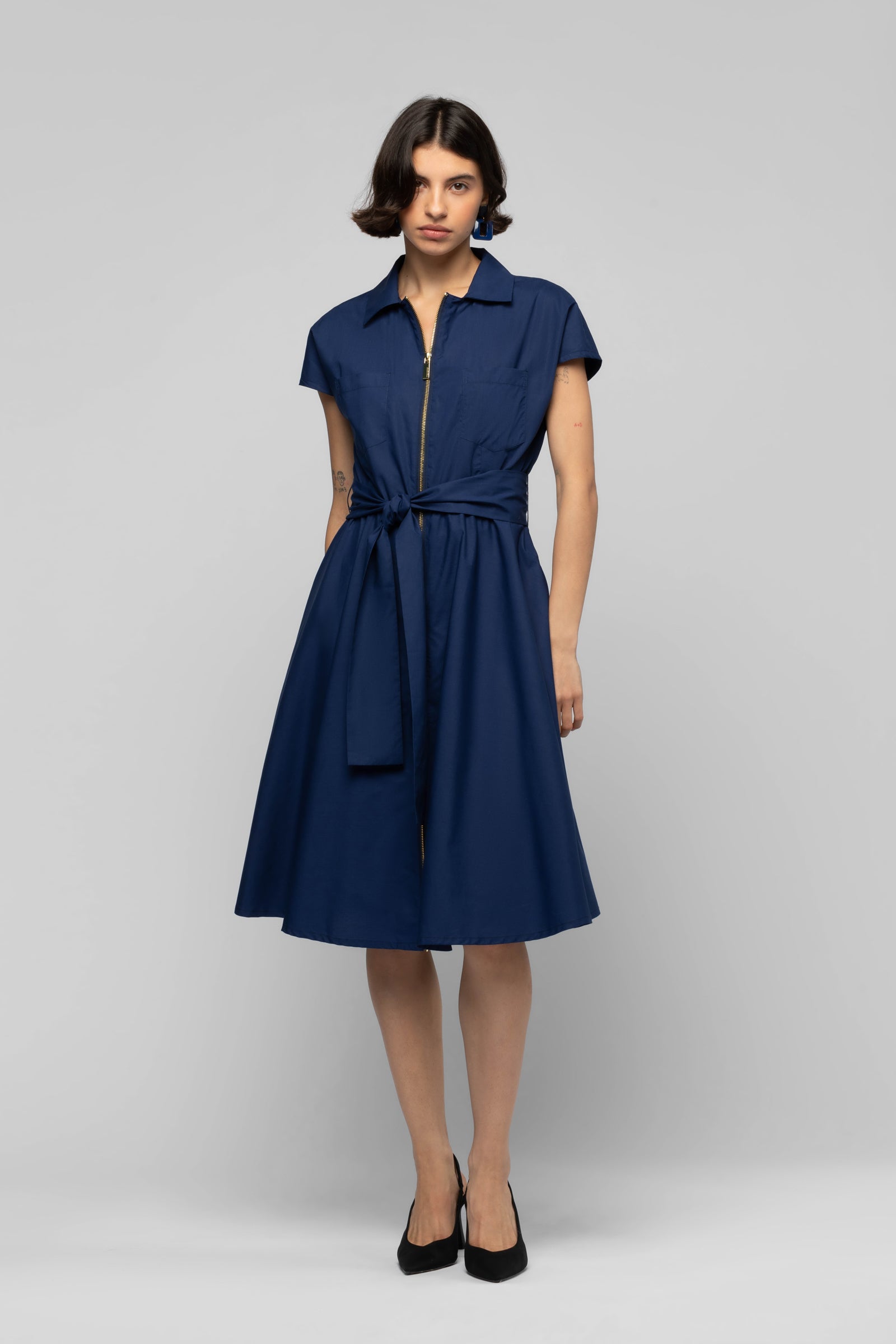 Robe Ann Robe Droite Vintage Robe American Vintage Verte à Rayures