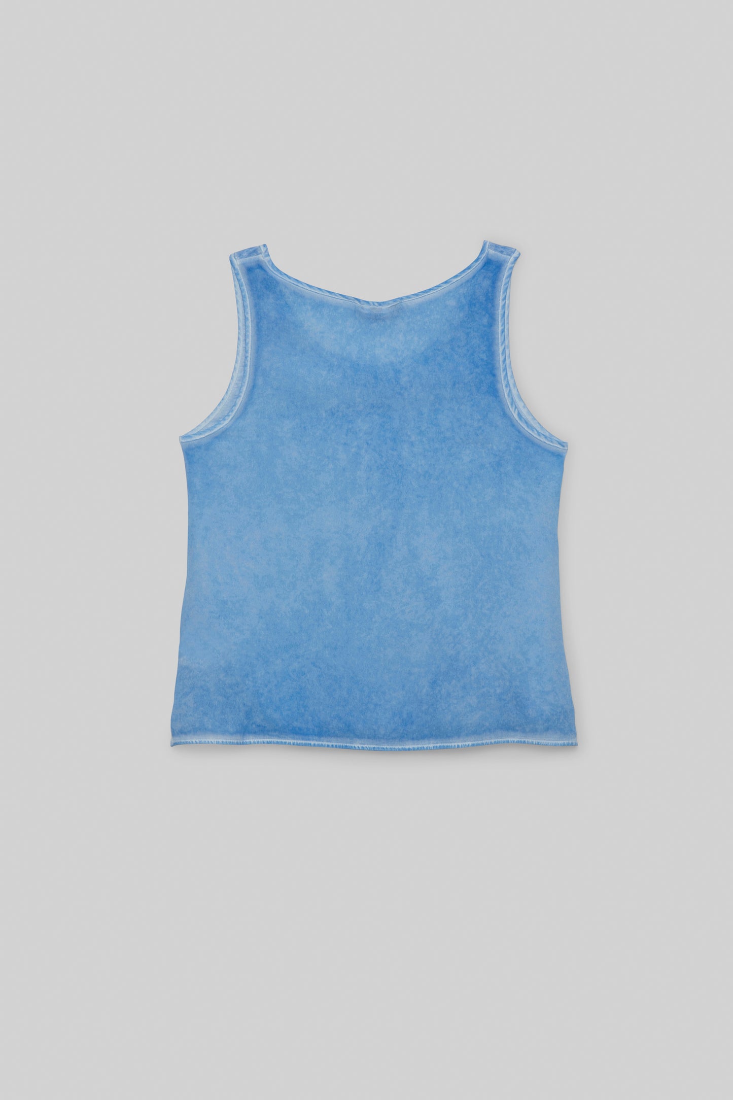 Top Tanna bleu en lin mode femme luxe