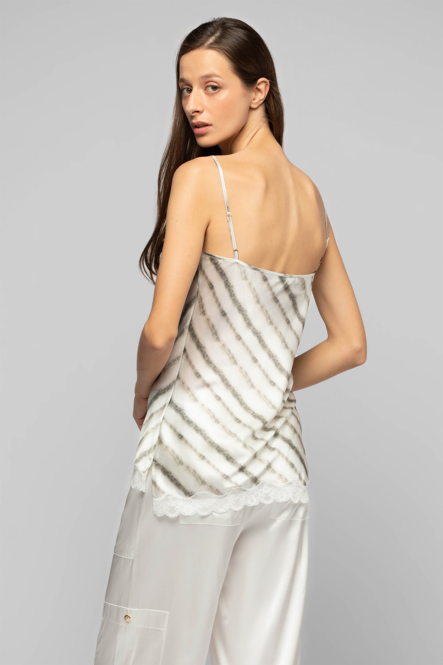 Top Tathenais tie-dye en soie mode femme luxe