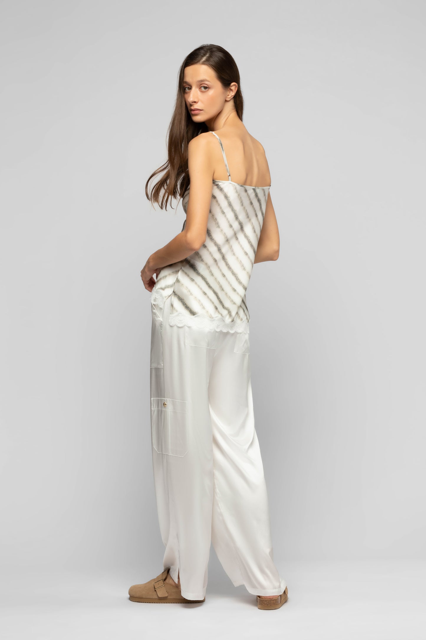 Top Tathenais tie-dye en soie mode femme luxe