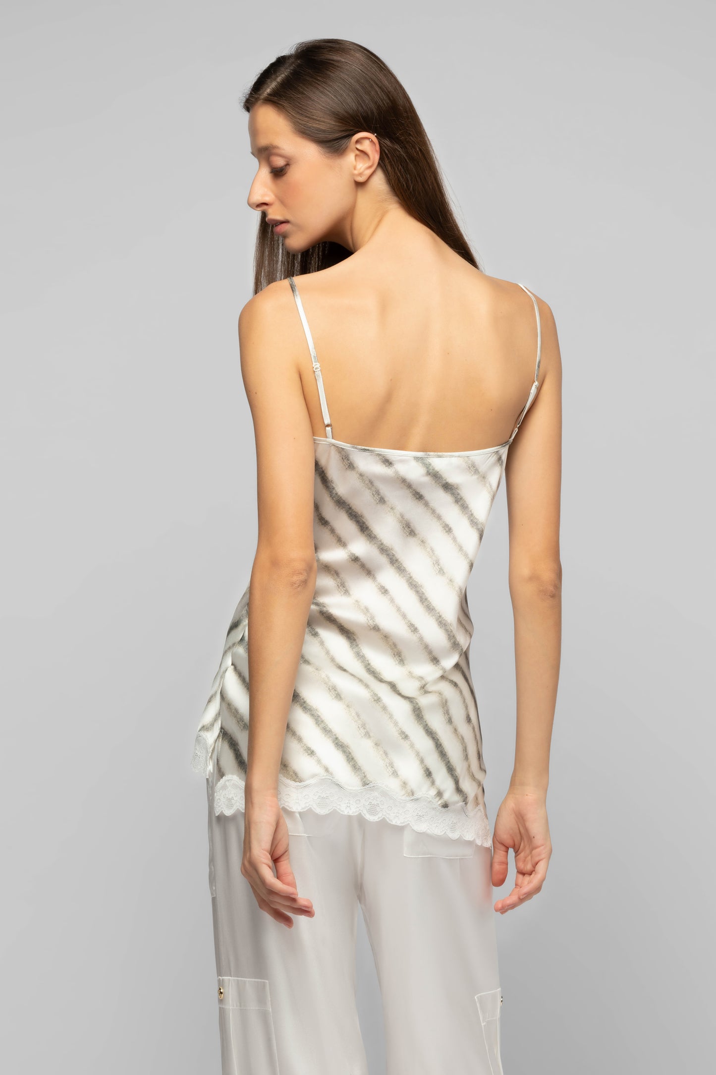 Top Tathenais tie-dye en soie mode femme luxe