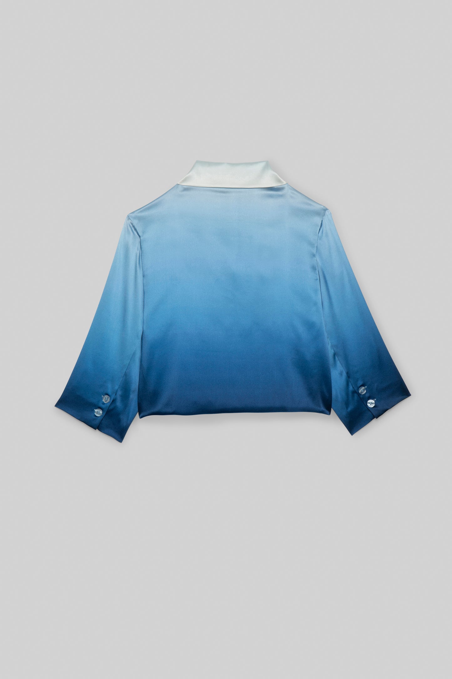 Veste Vaicha tie-dye bleu en soie mode femme luxe