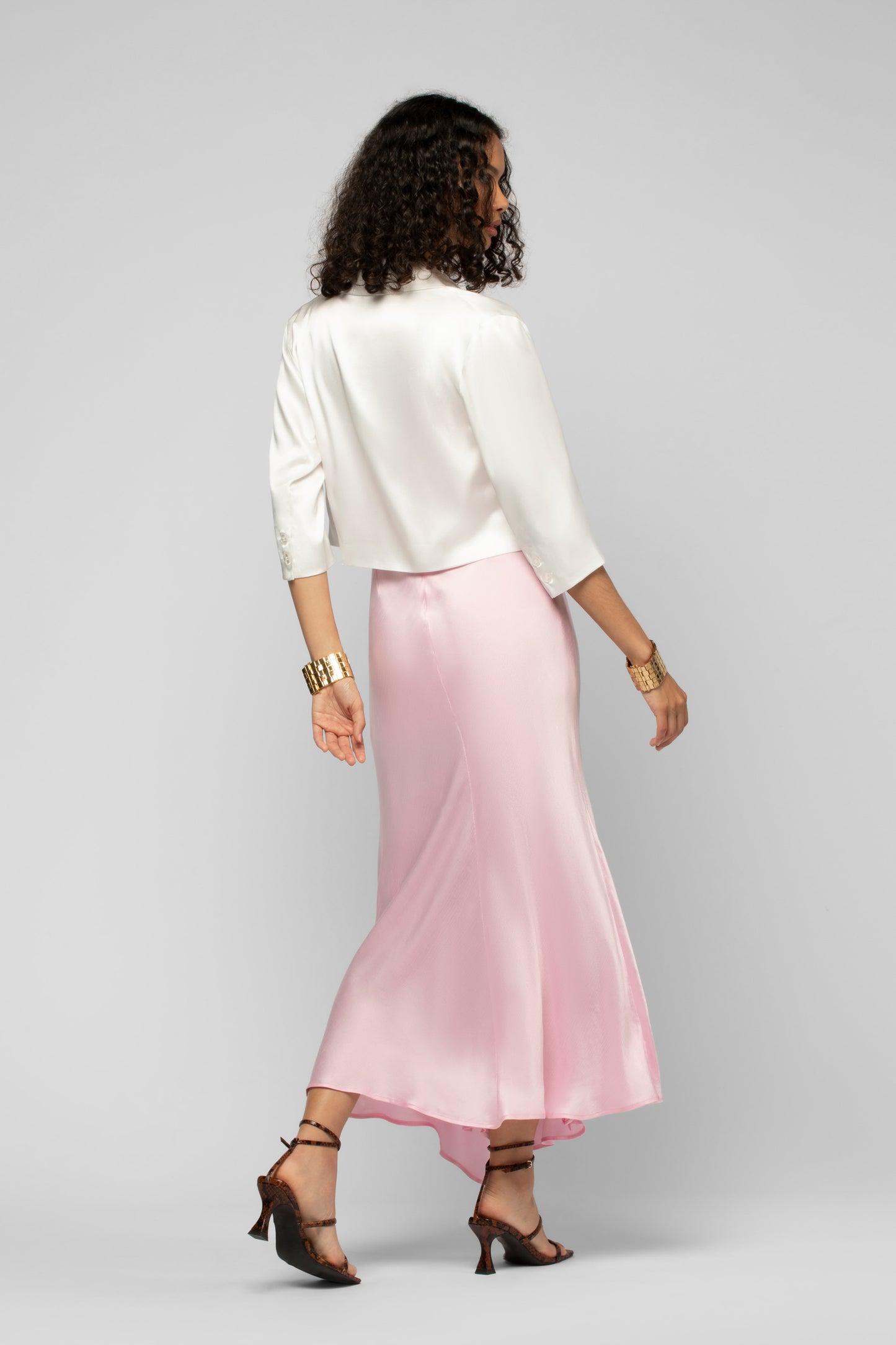 Veste Vaicha blanc en soie mode femme luxe