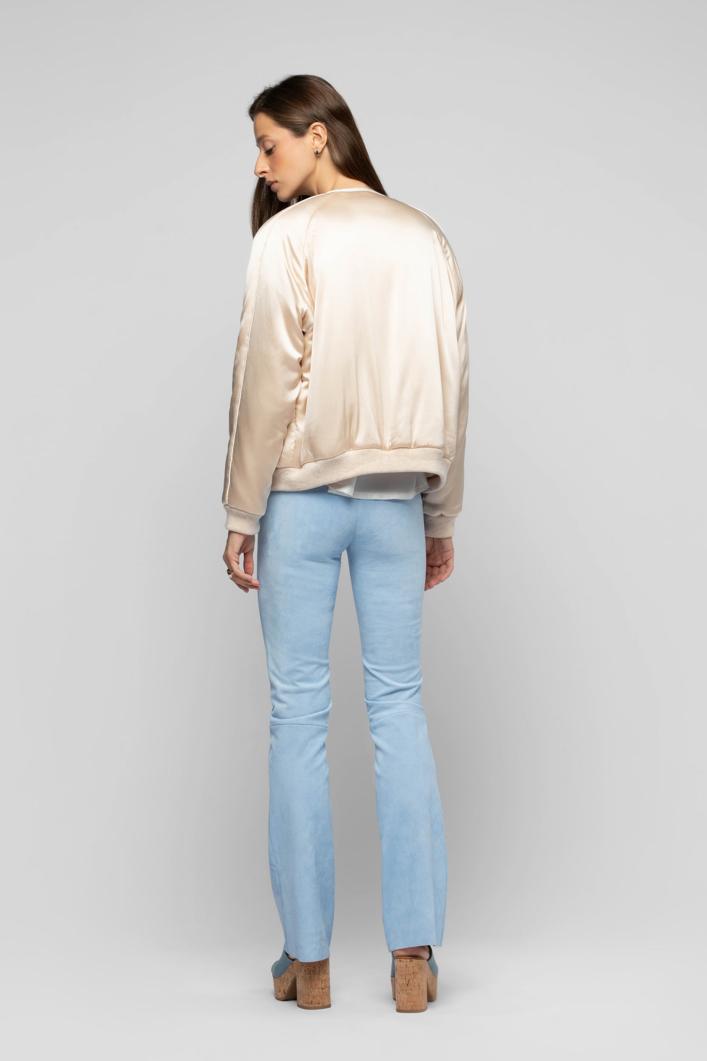 Veste Valais beige en soie mode femme luxe