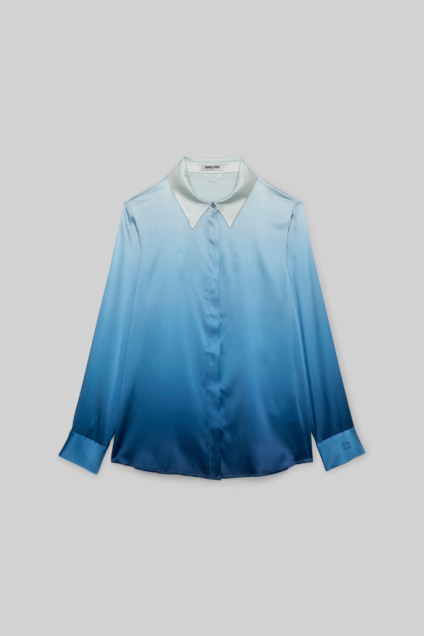Chemise Levy tie-dye bleu en soie mode femme luxe