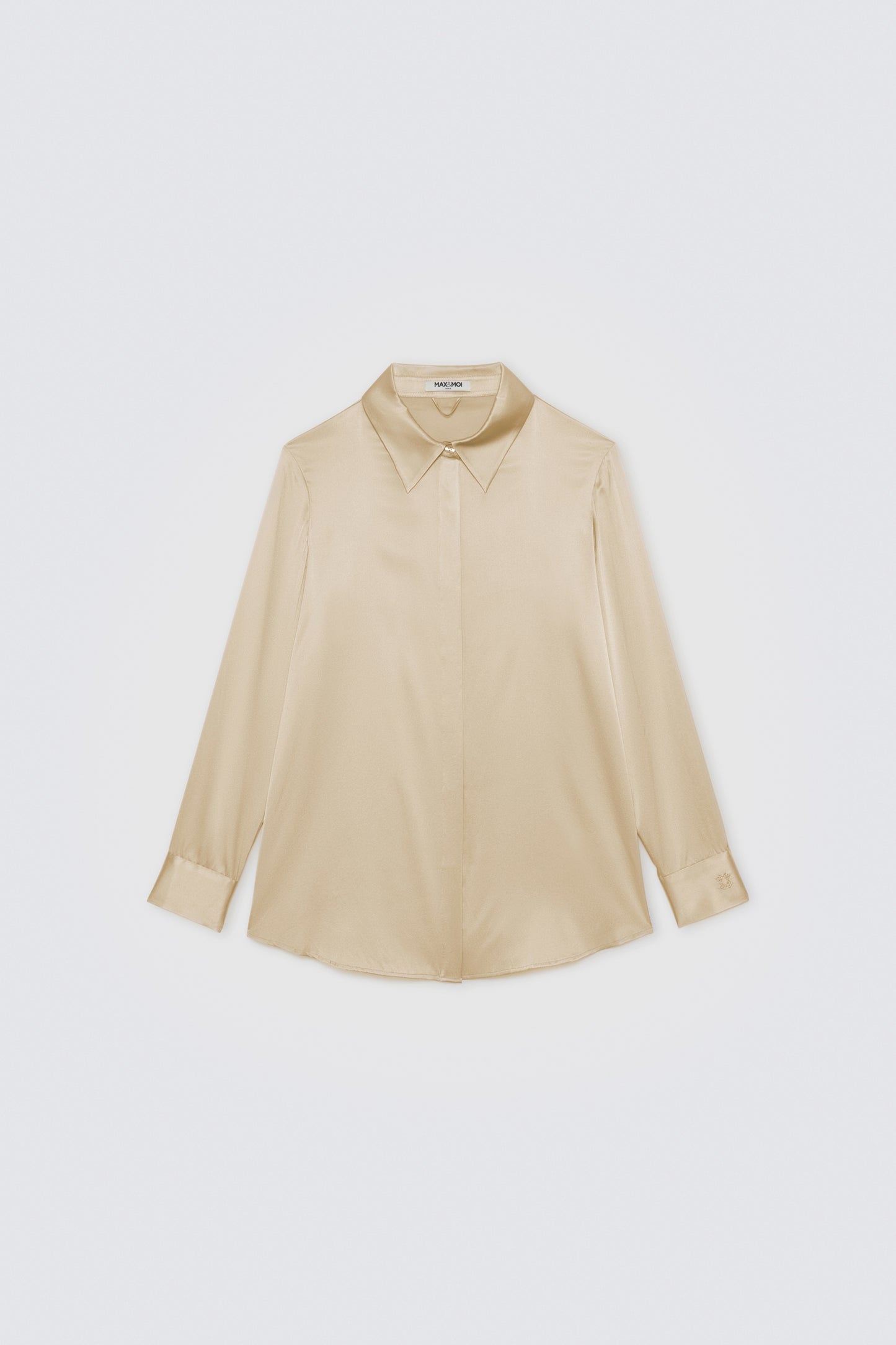 Chemise LEVY jaune blé en soie haut de gamme MAX&MOI