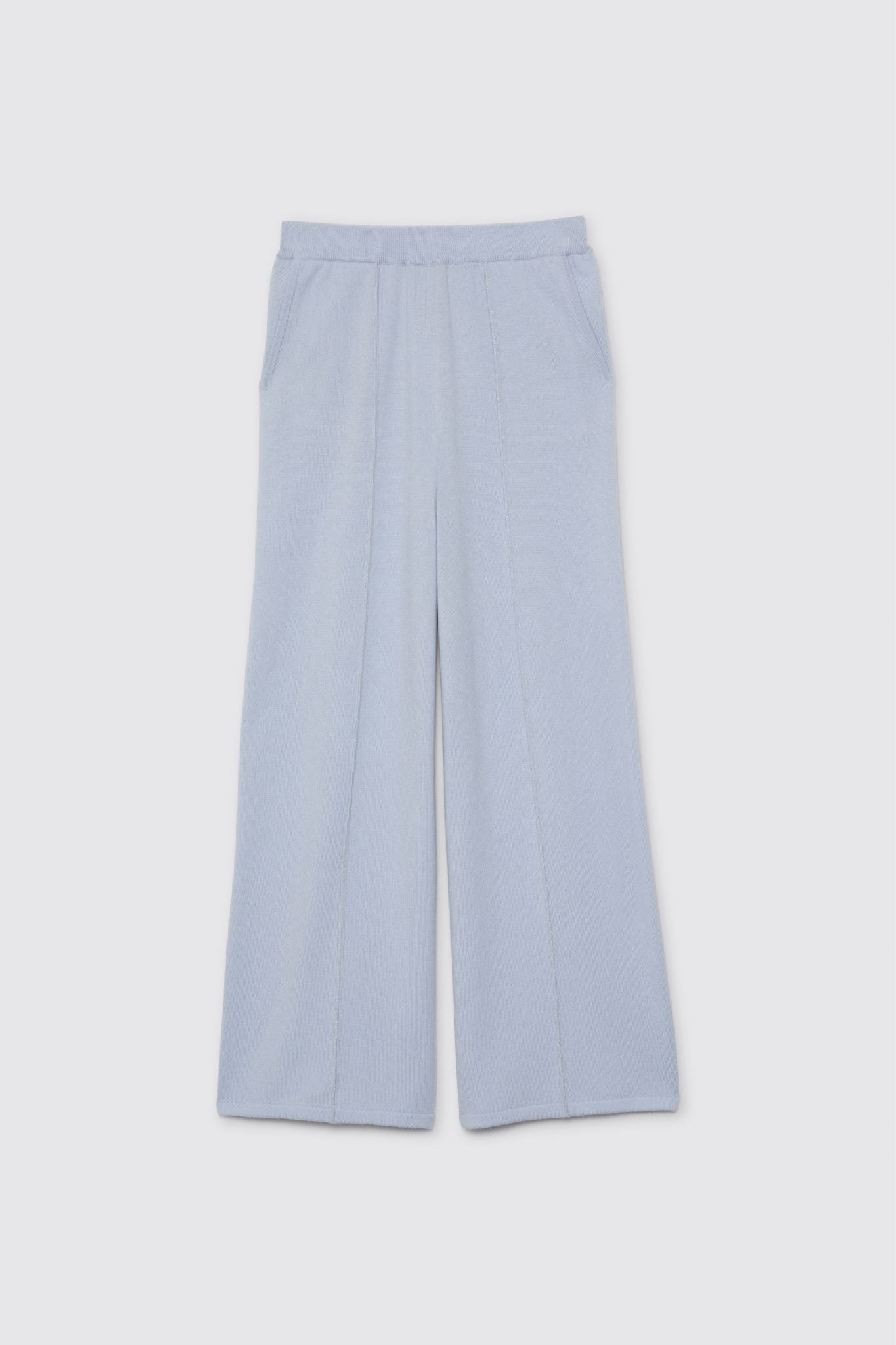 Pantalon BILLY bleu ciel en laine cachemire haut de gamme MAX&MOI