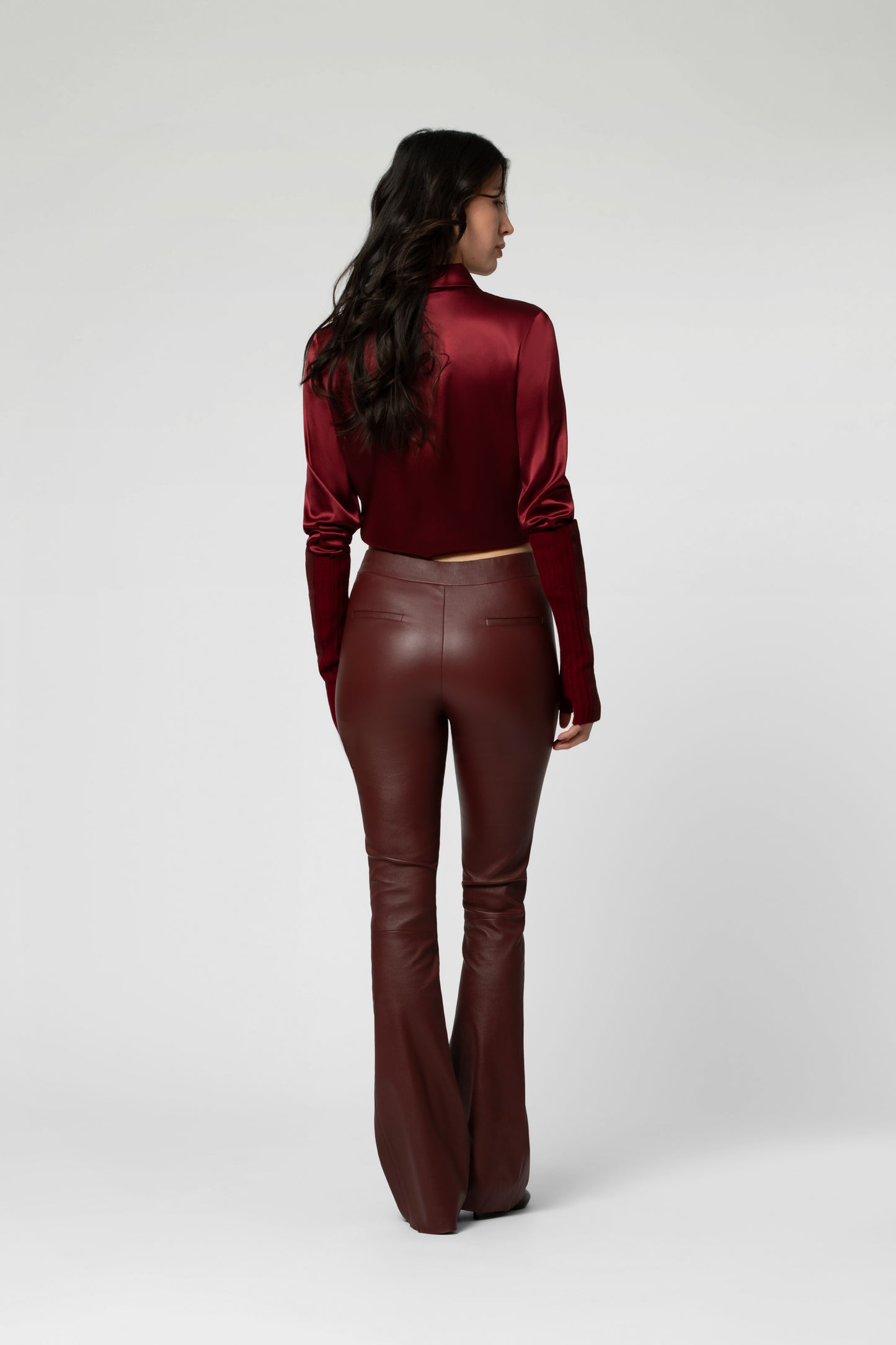 Legging en cuir BEYINA