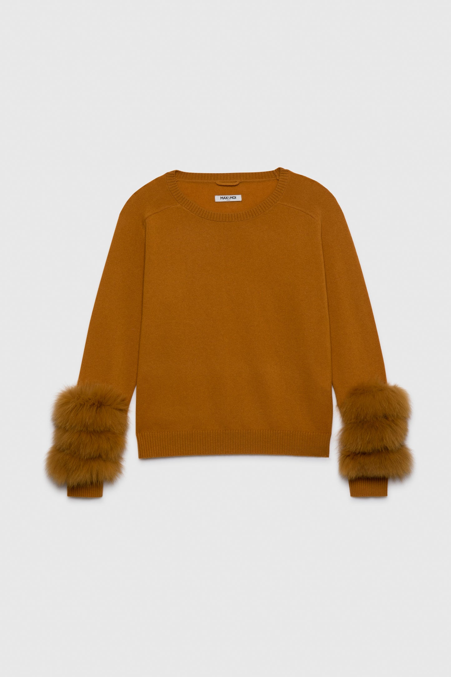 Pull GARY safran Cachemire fourrure en renard haut de gamme femme MAX&MOI