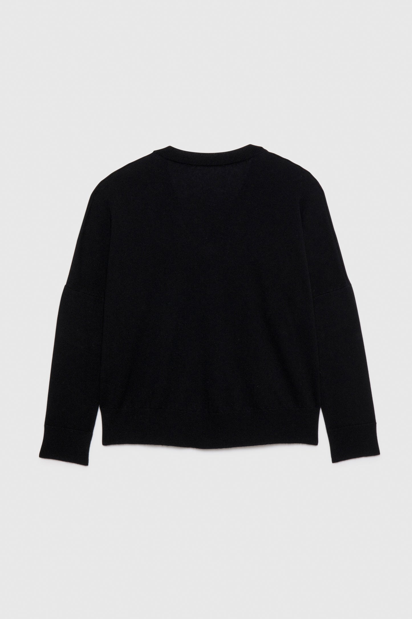 Pull STELLA LOOSE V noir Laine Cachemire haut de gamme femme MAX&MOI
