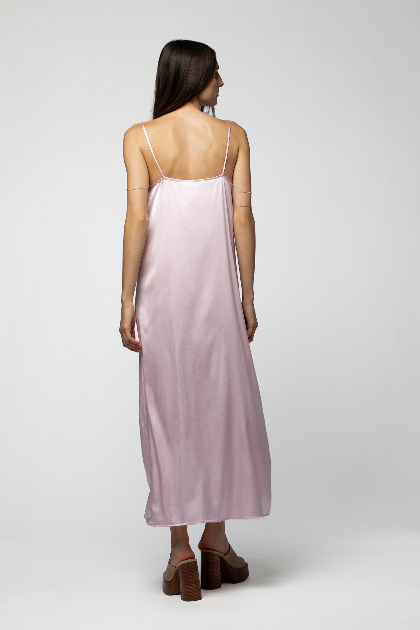 Robe RANGA Soie Babypink haut de gamme femme MAX&MOI