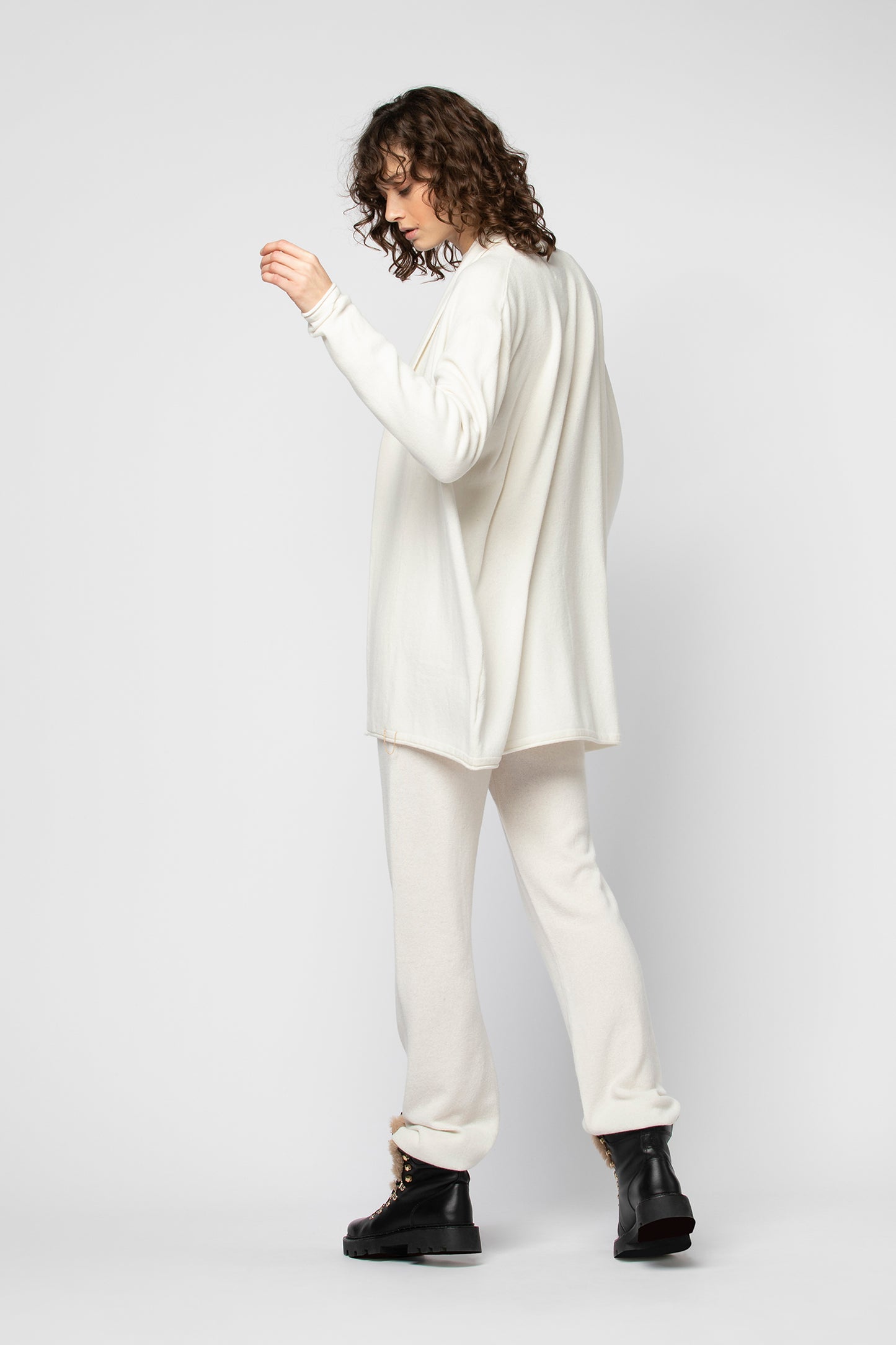 Gilet GUSSIN grège Cachemire haut de gamme femme MAX&MOI