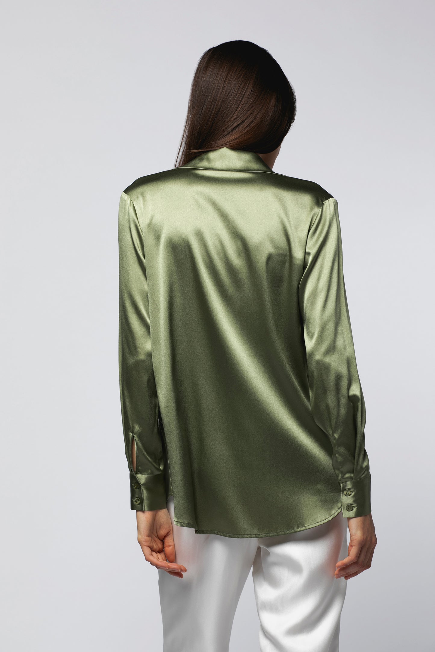 Chemise LEVY Soie Amande haut de gamme femme MAX&MOI