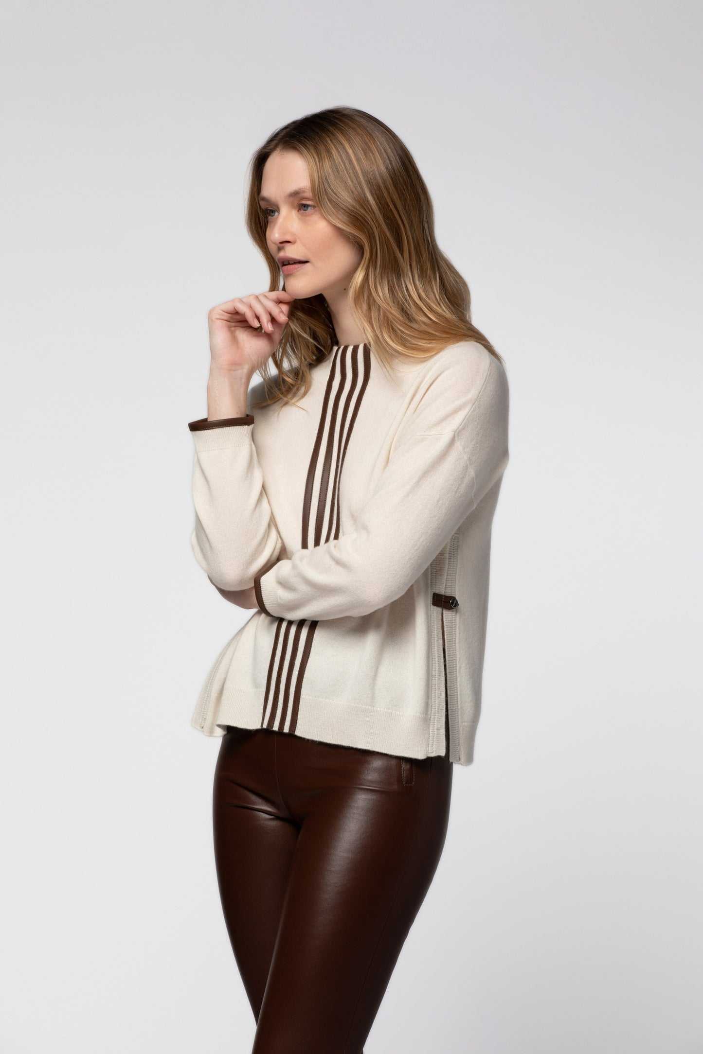 Legging en cuir BEYINA