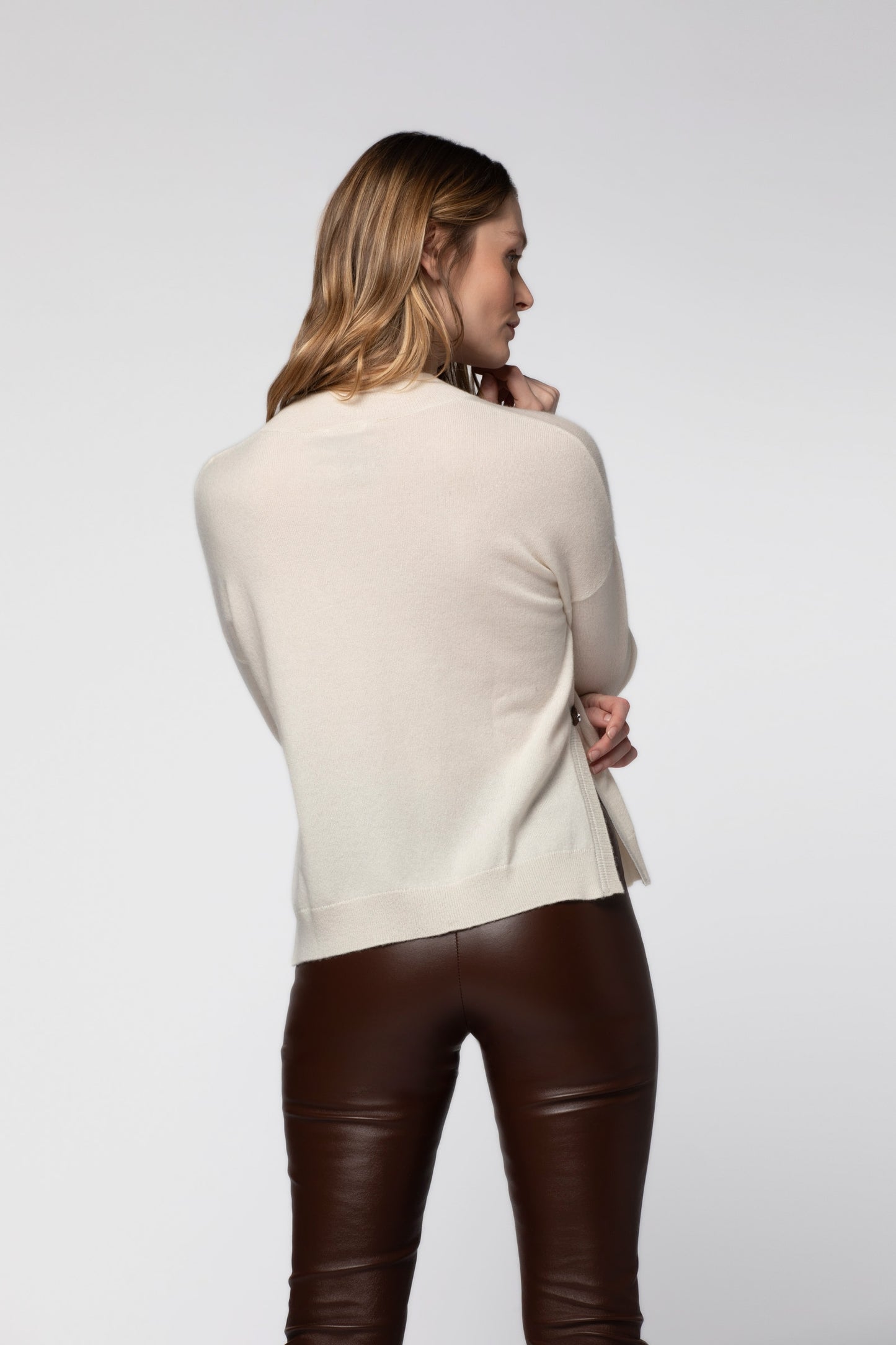 Legging en cuir BEYINA