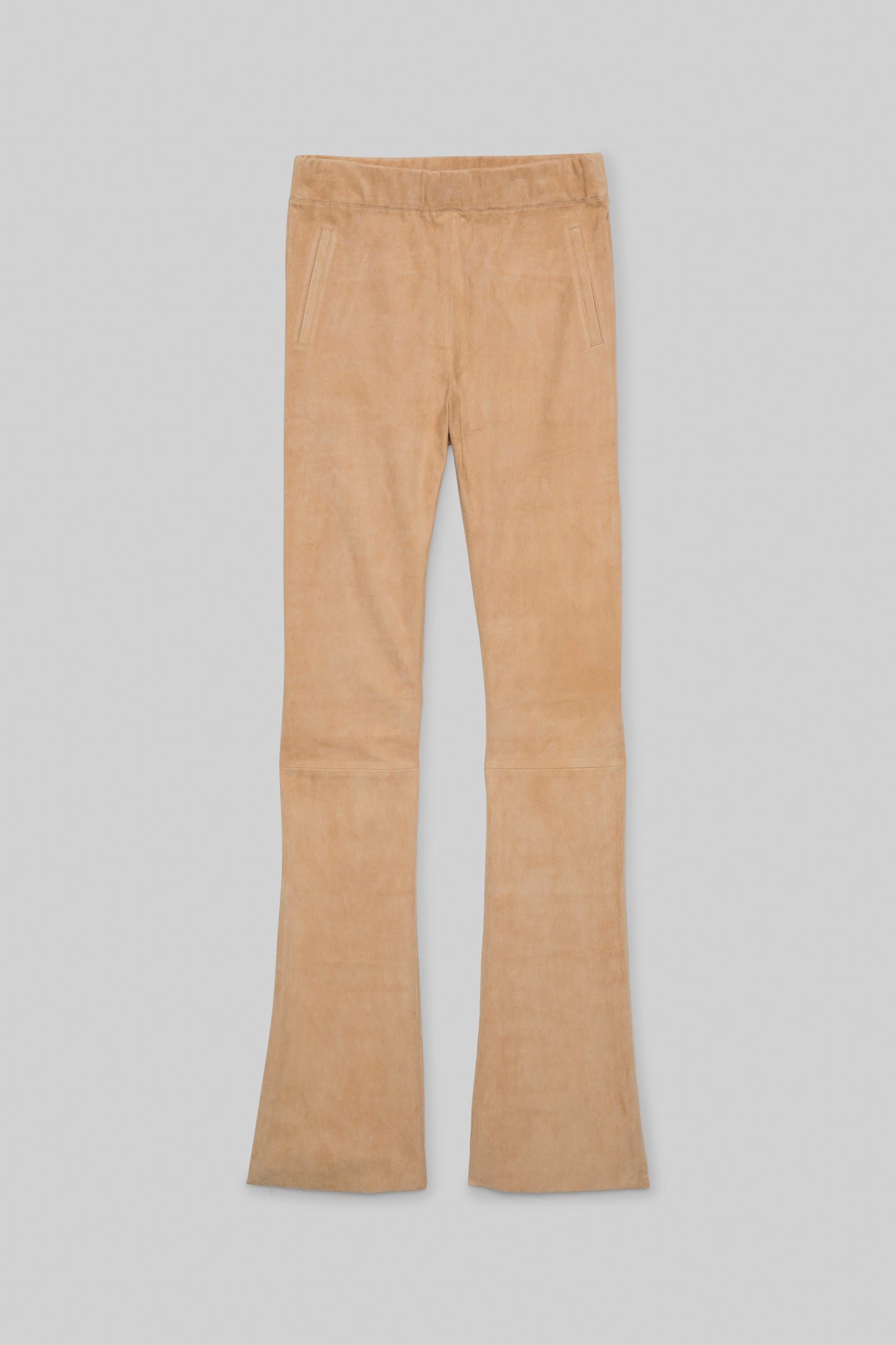 Pantalon Beyina camel en daim mode femme luxe