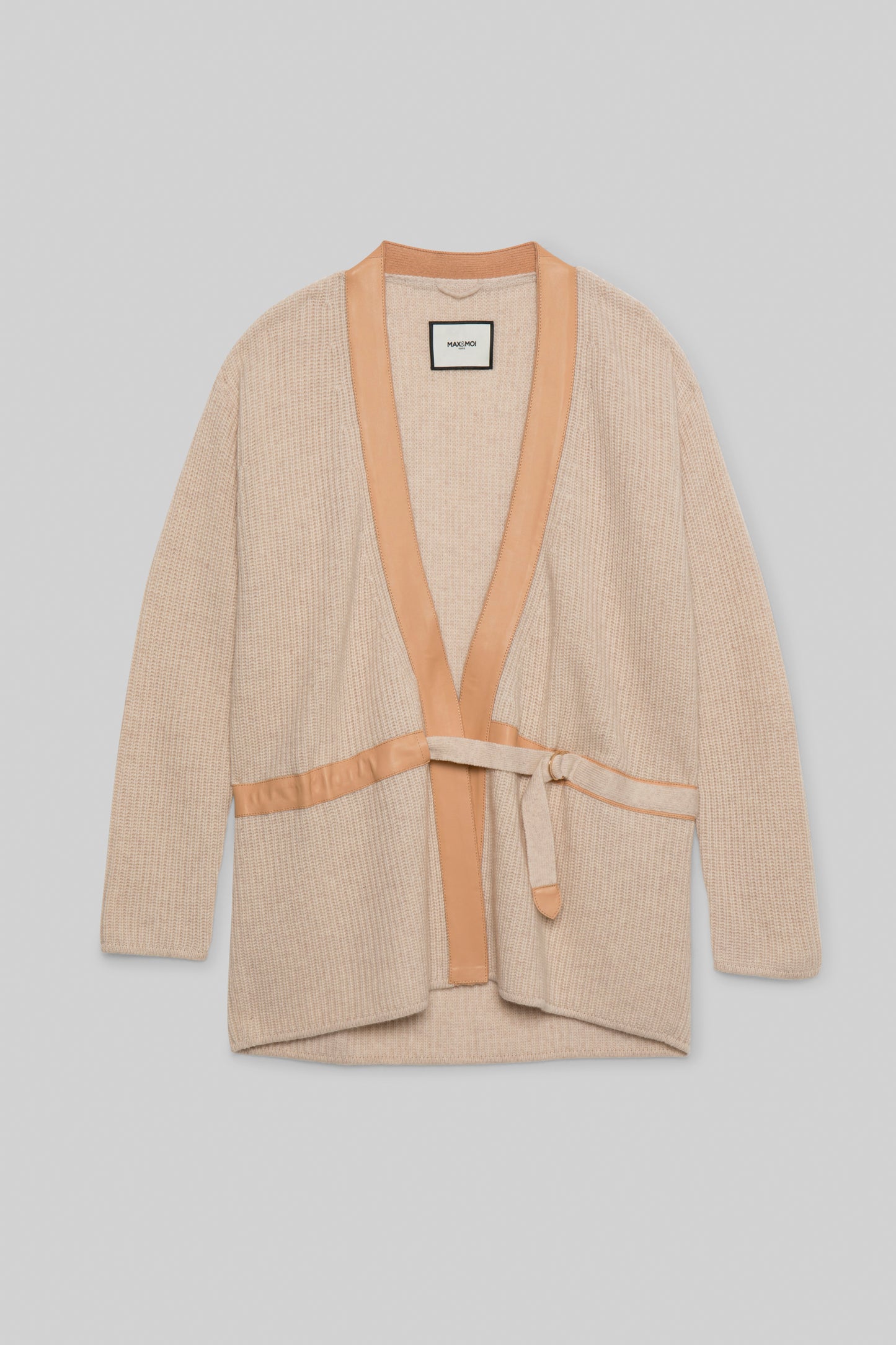 Gilet Gamy beige en laine et cachemire mode femme luxe