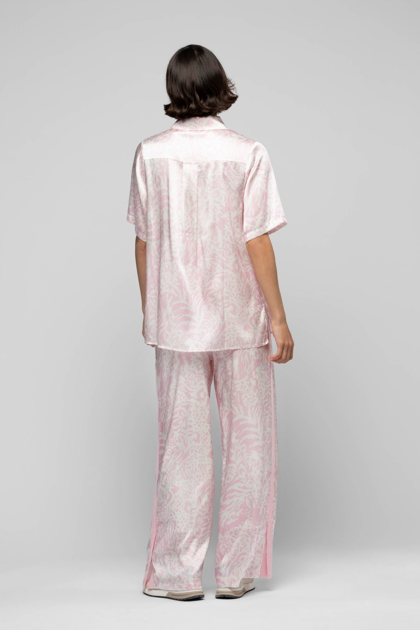 Chemise Latika léopard rose en soie mode femme luxe