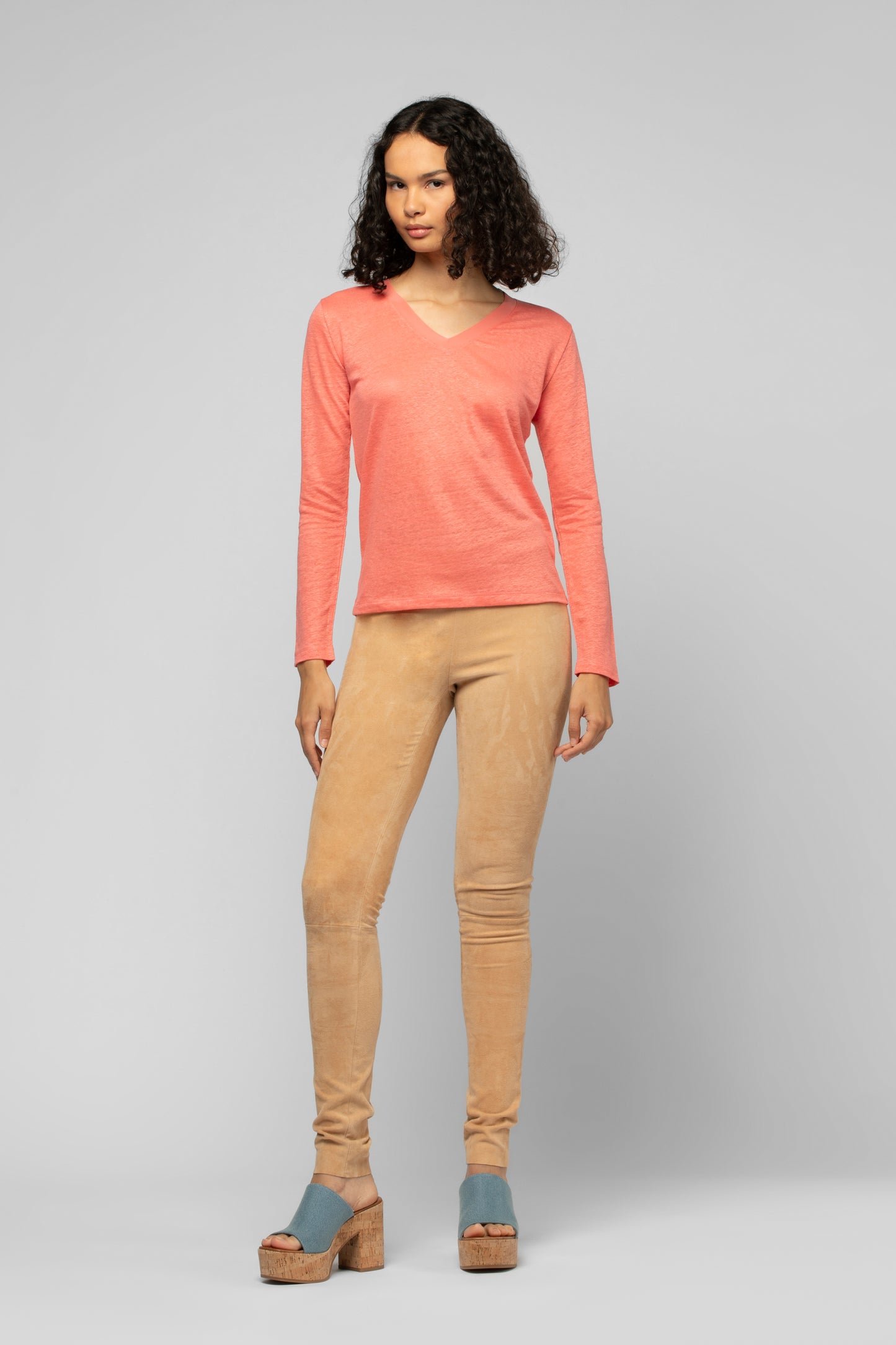 Perlegging En Daim camel en daim mode femme luxe