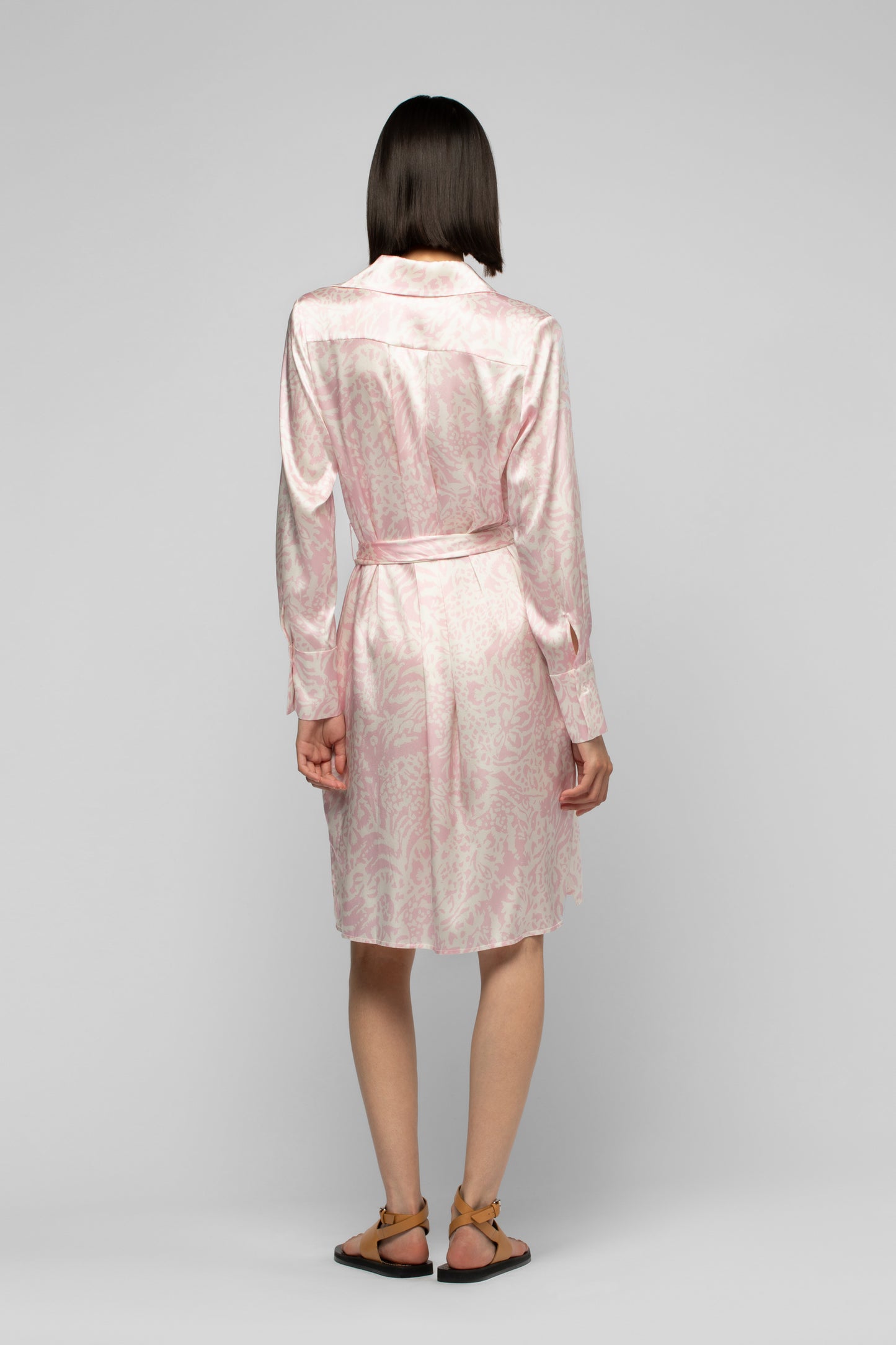 Robe Raesa léopard rose en soie mode femme luxe