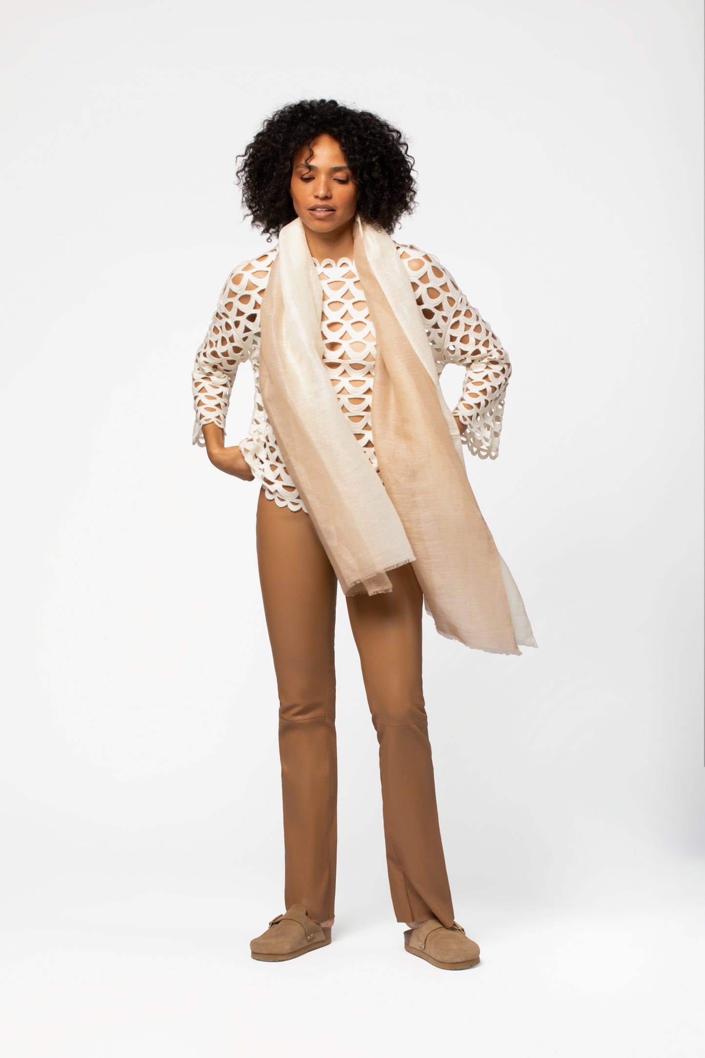 Foulard coton femme collection été MAX&MOI mode luxe contemporain