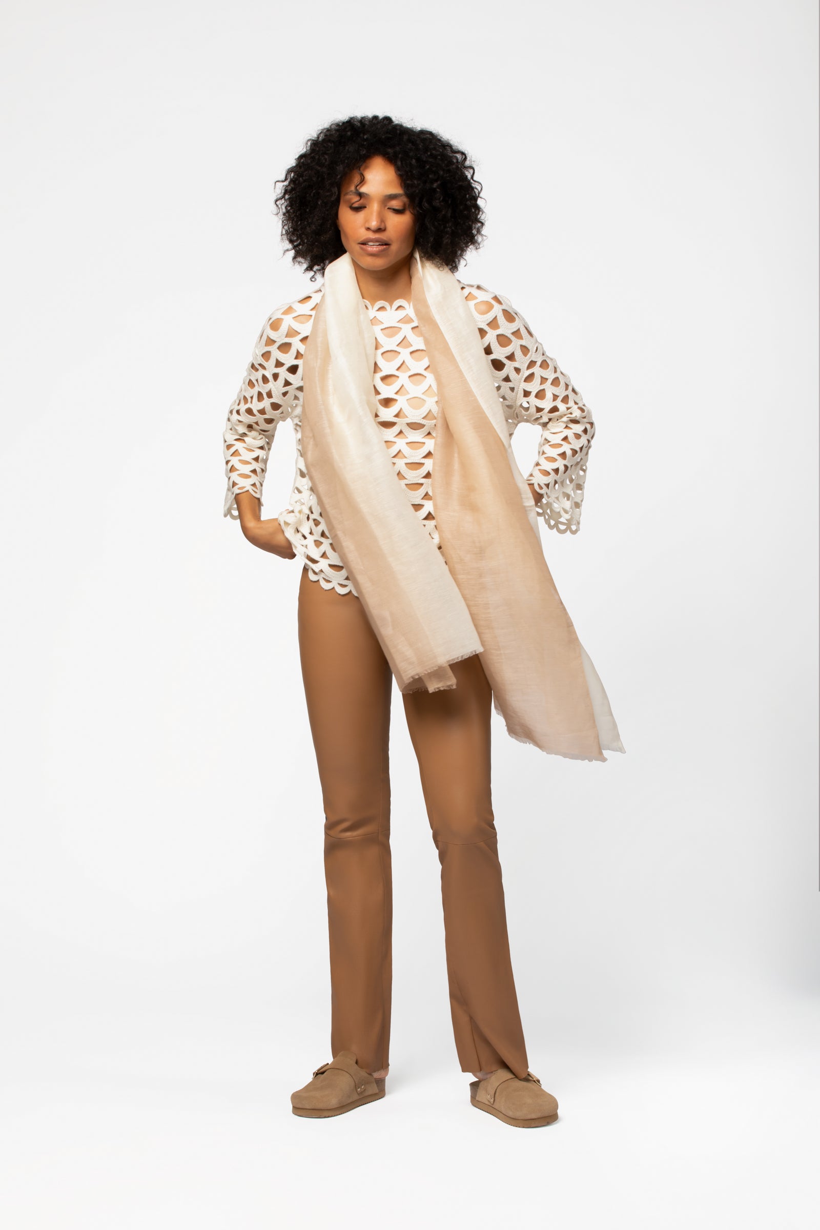 Foulard coton femme collection été MAX&MOI mode luxe contemporain