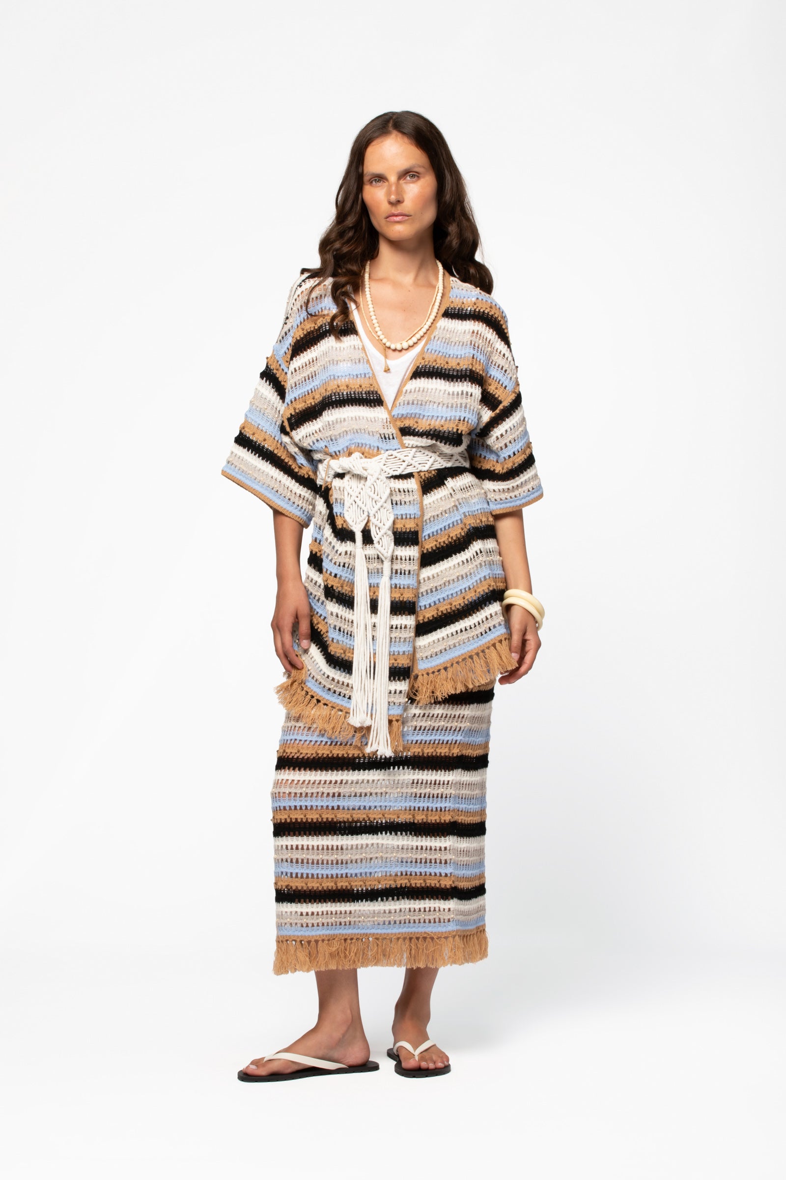 Cardigan femme cachemire multicolore maille été luxe MAX&MOI