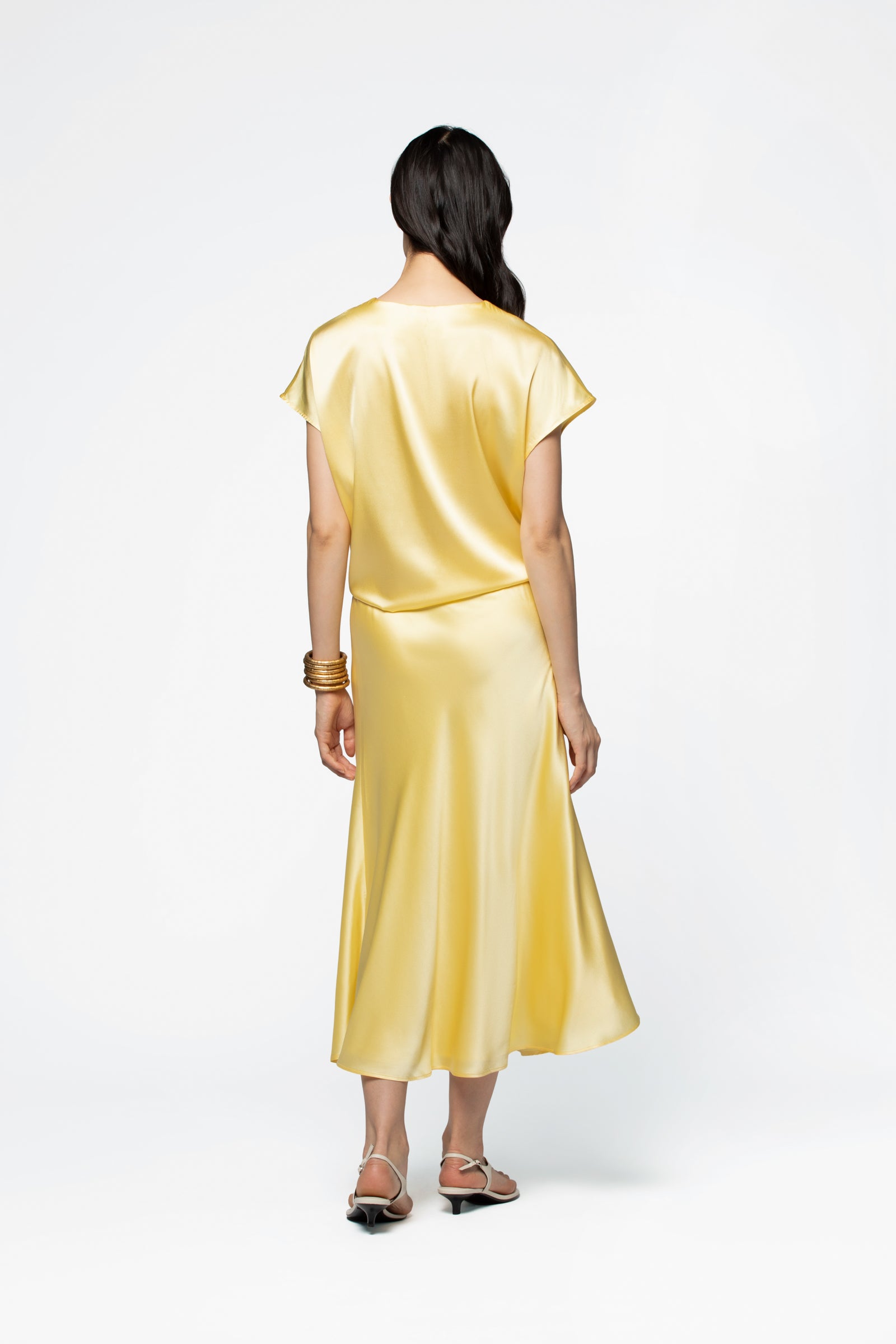 Jupe longue soie femme sun MAX&MOI mode luxe style élégant