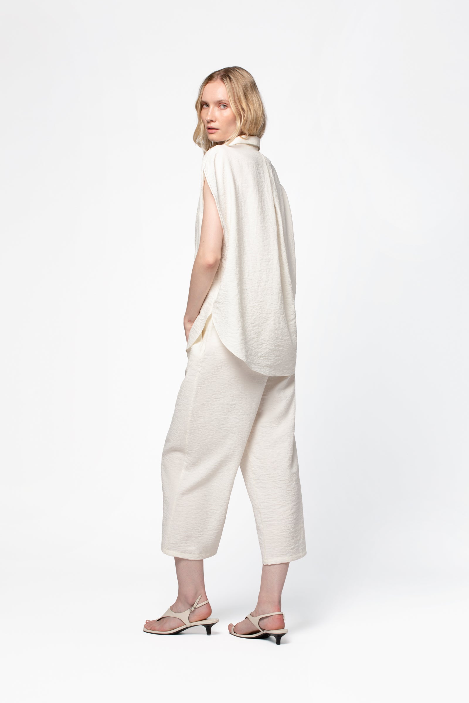 Chemise pure soie luxe blanc MAX&MOI mode femme