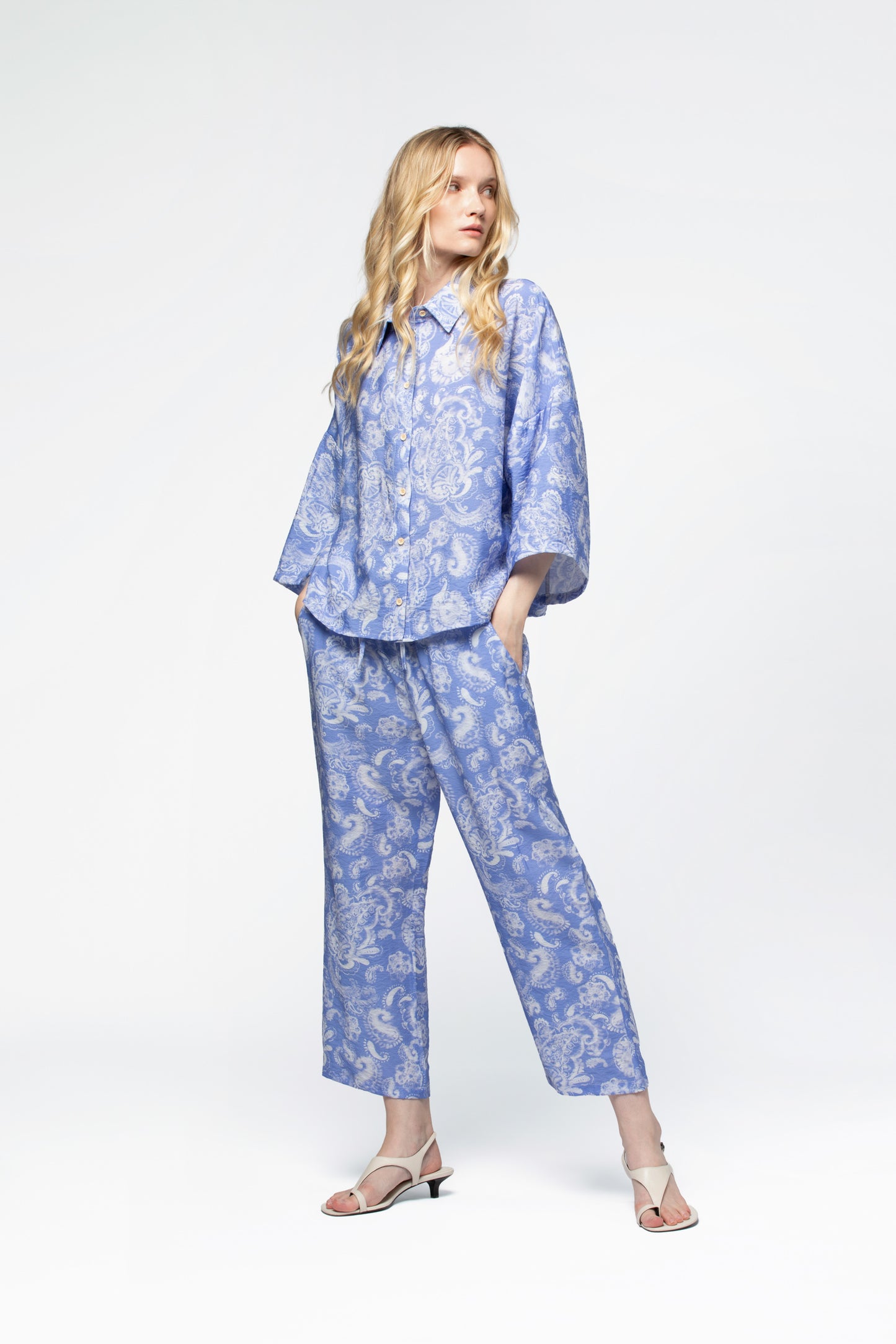 Chemisier fluide en viscose imprimé bandana MAX&MOI vêtement femme luxe
