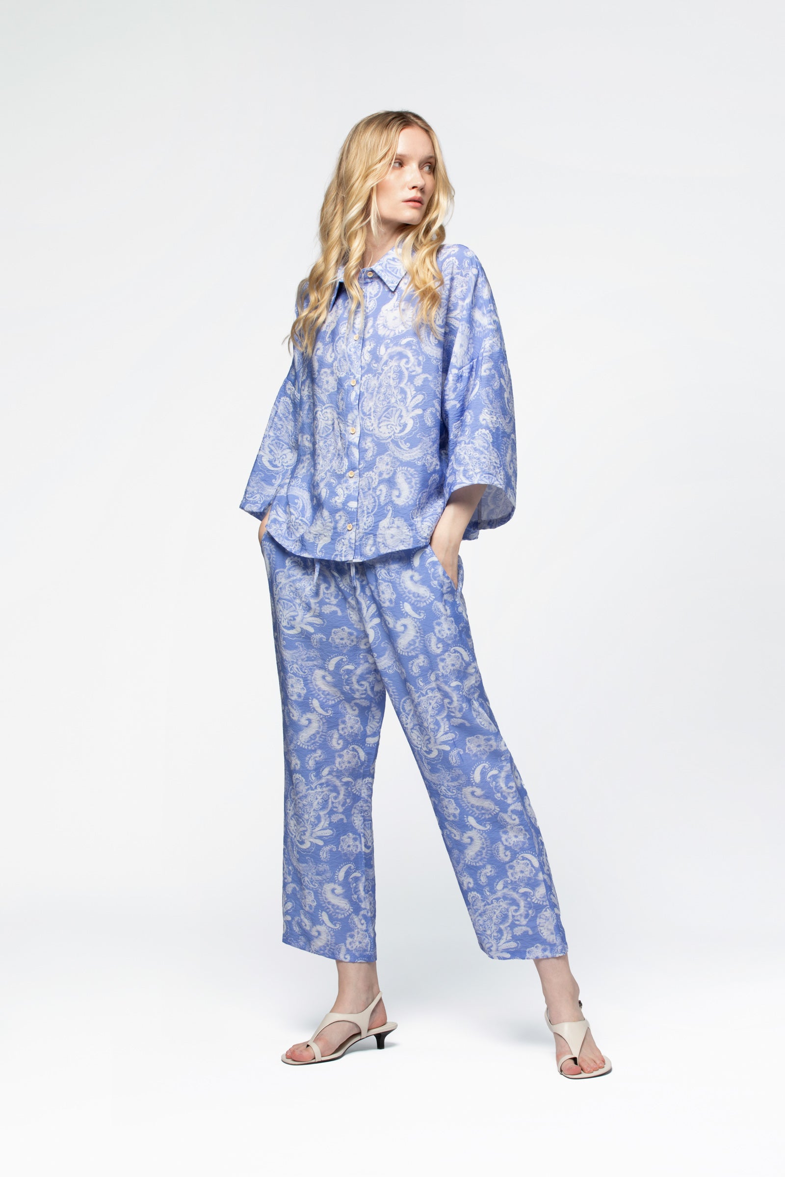 Chemisier fluide en viscose imprimé bandana MAX&MOI vêtement femme luxe