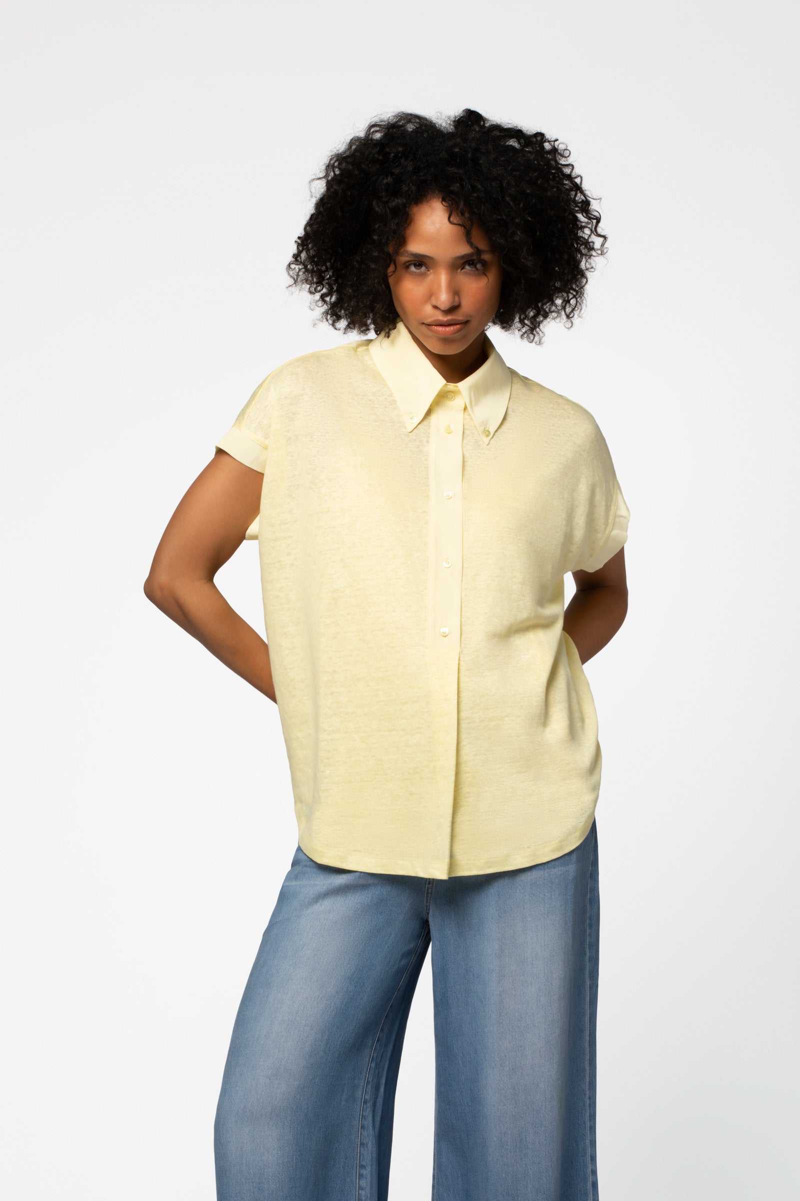 Chemisier lin femme MAX&MOI mode luxe sun