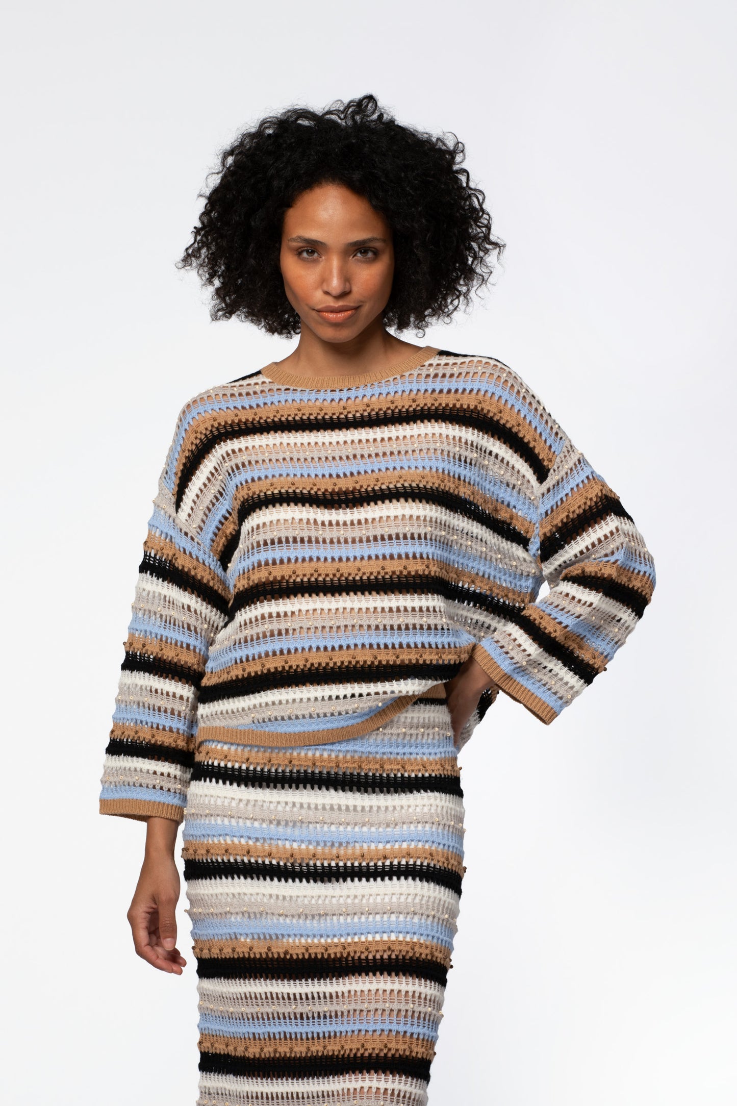 Pull cachemire femme luxe MAX&MOI multicolore