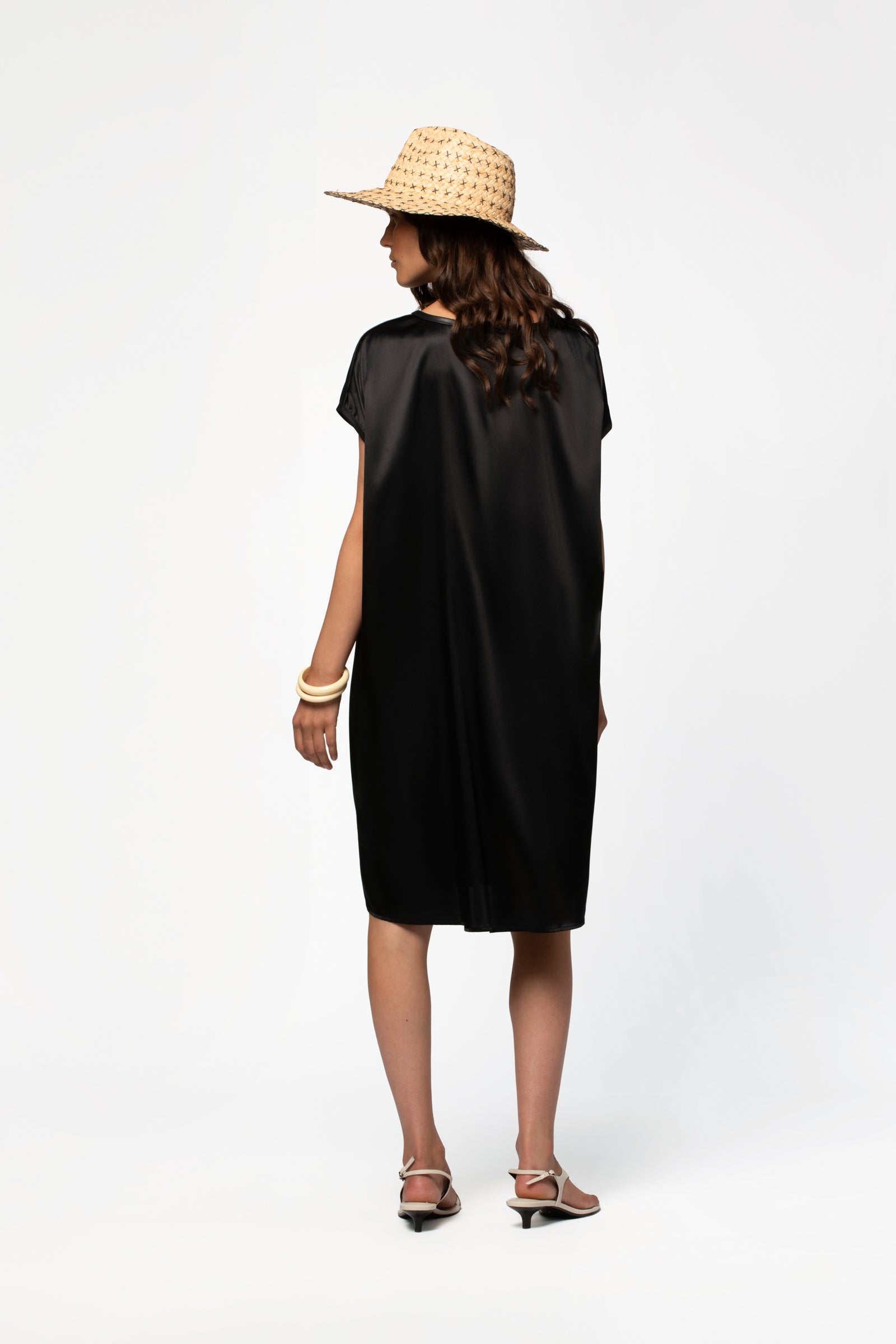 midi luxury womenswear dresses MIDI DRESS WITH POCKETS
