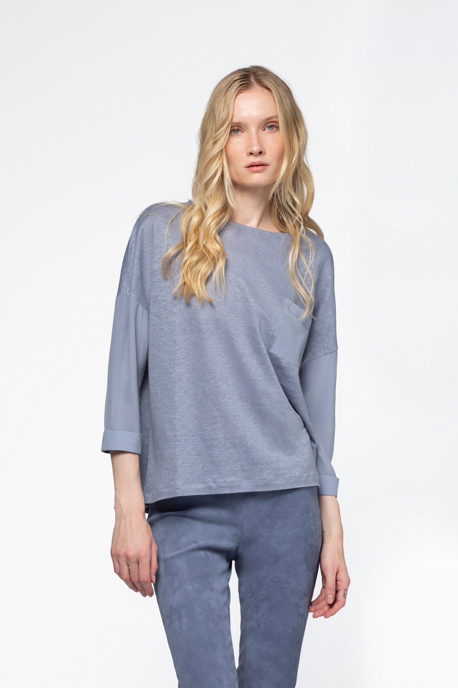 Top lin léger MAX&MOI mode femme luxe horizon