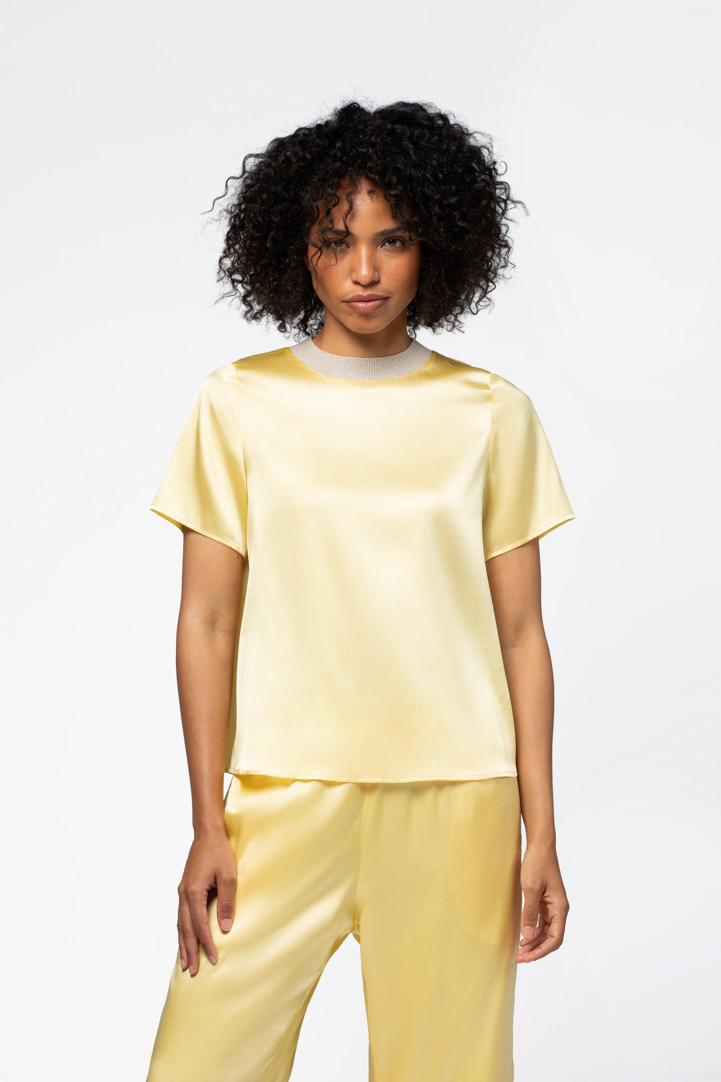 T-shirt soie coupe fluide sun collection été MAX&MOI mode femme luxe