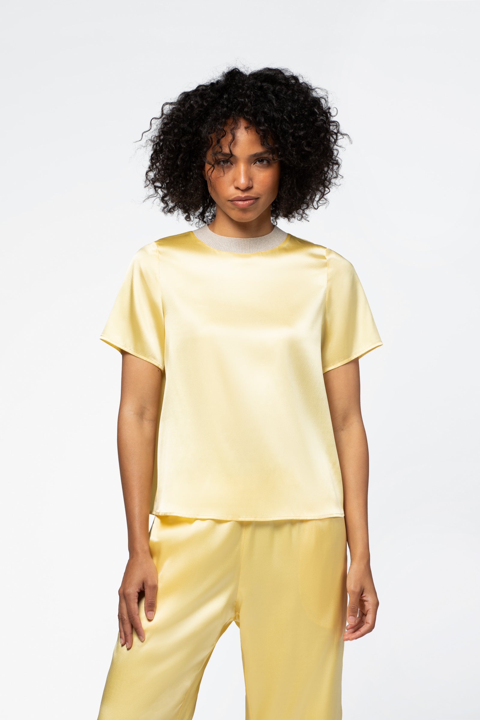 T-shirt soie coupe fluide sun collection été MAX&MOI mode femme luxe