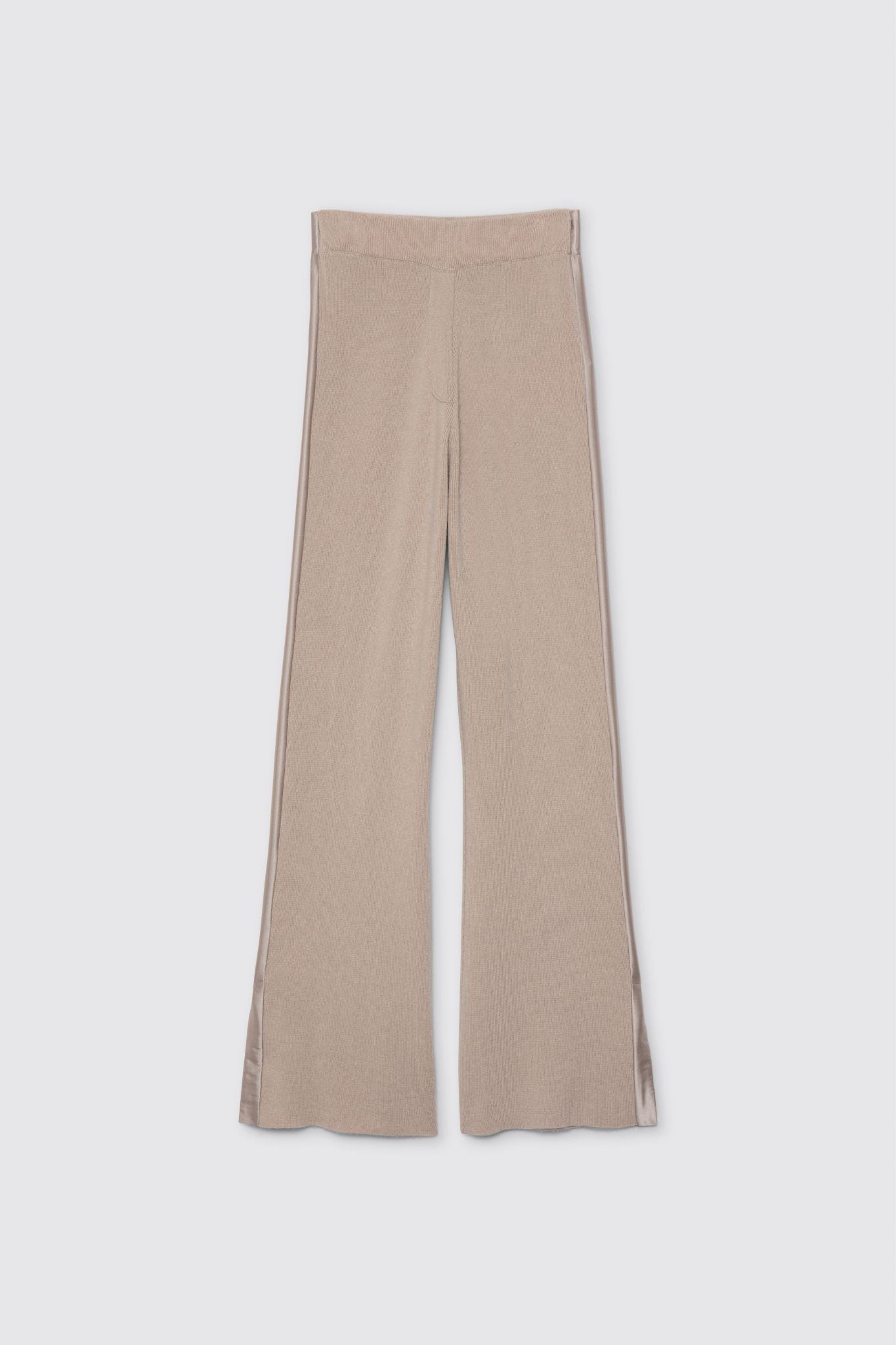 Pantalon BANI taupe en laine cachemire haut de gamme MAX&MOI