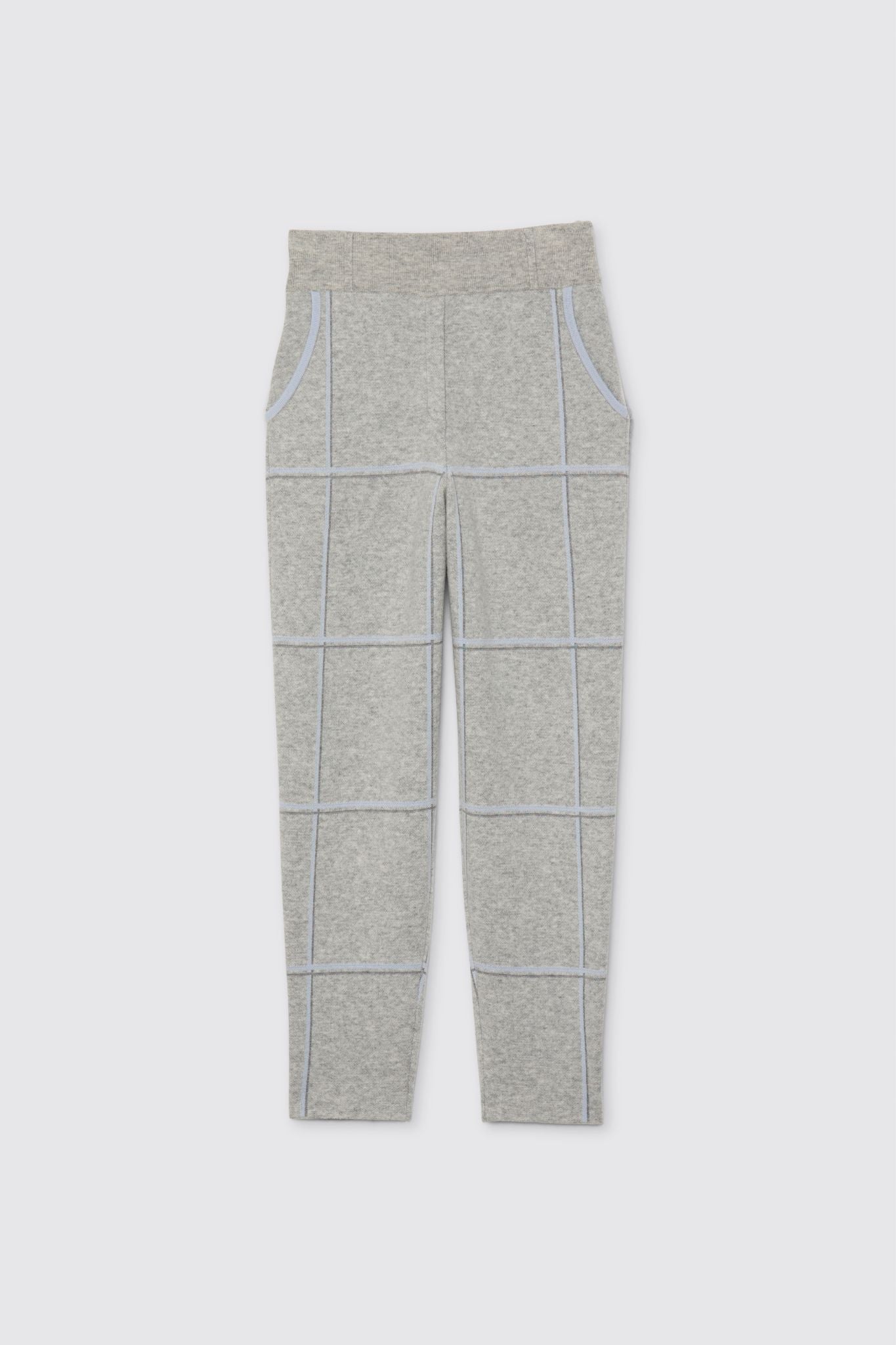 Pantalon BAXI gris en laine cachemire haut de gamme MAX&MOI