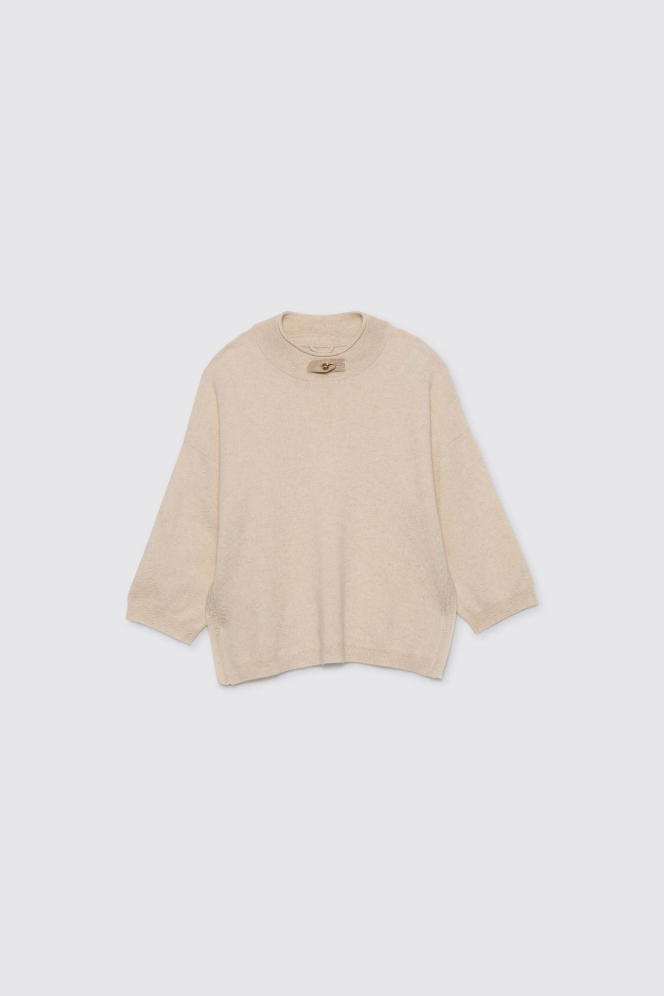 Pull PALINA beige en laine cachemire haut de gamme MAX&MOI