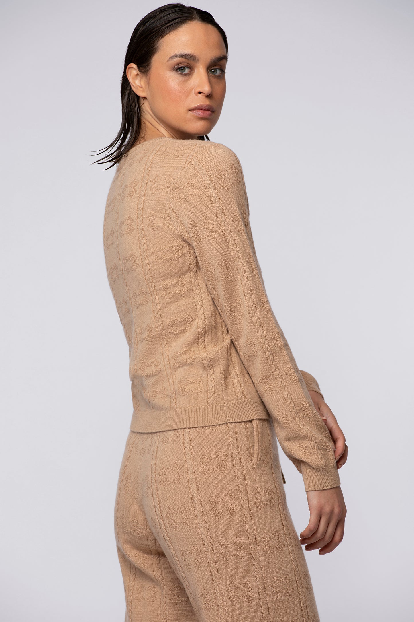 Pull PALY camel en cachemire haut de gamme MAX&MOI