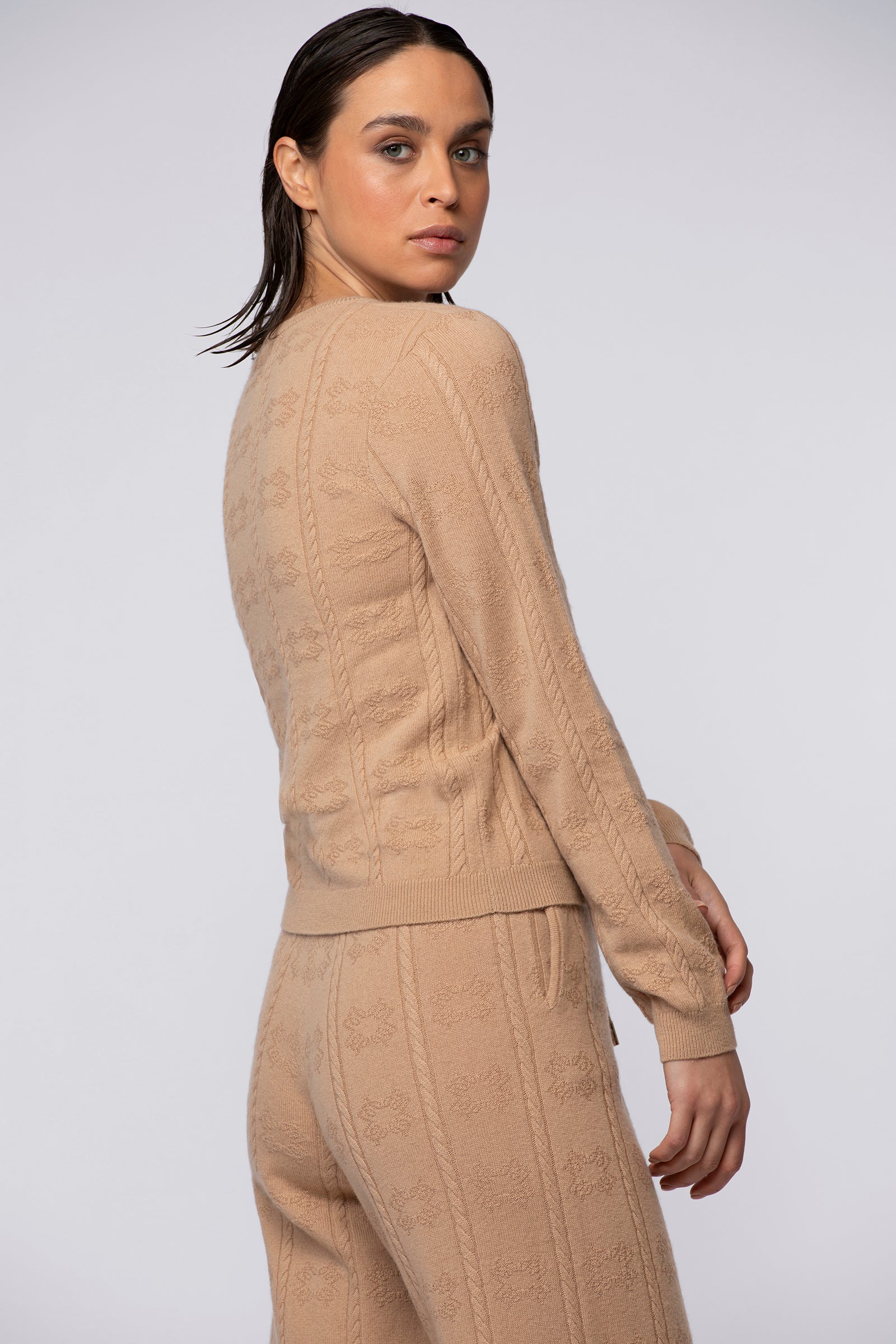 Pull PALY camel en cachemire haut de gamme MAX&MOI