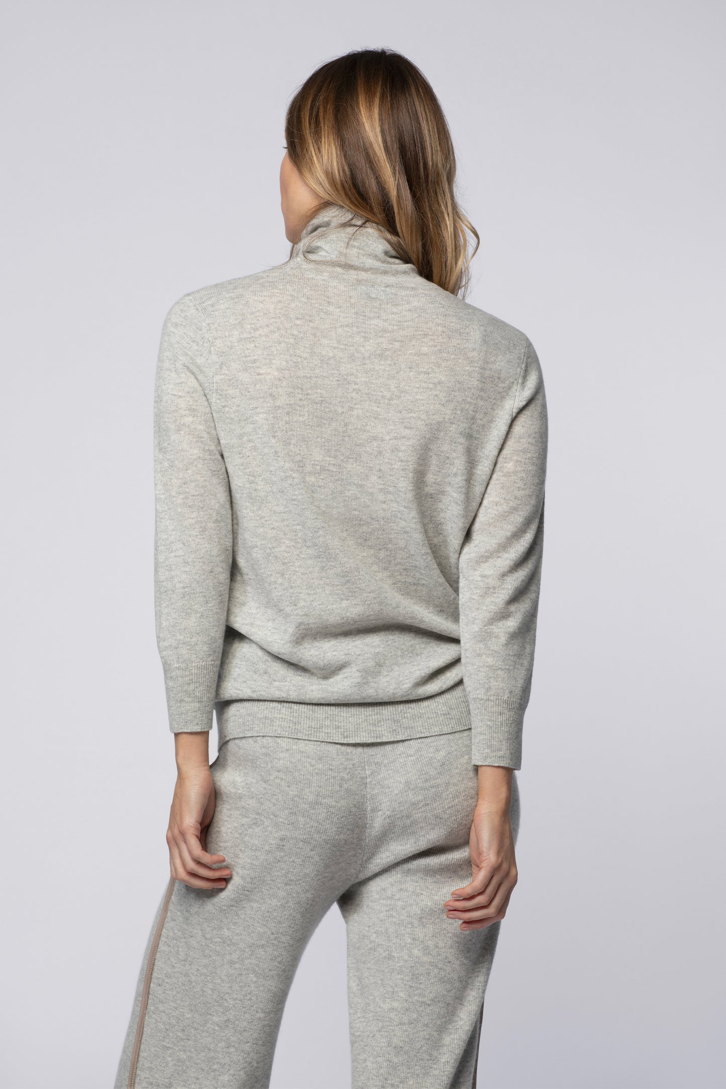 Pull PASSION gris en cachemire haut de gamme MAX&MOI