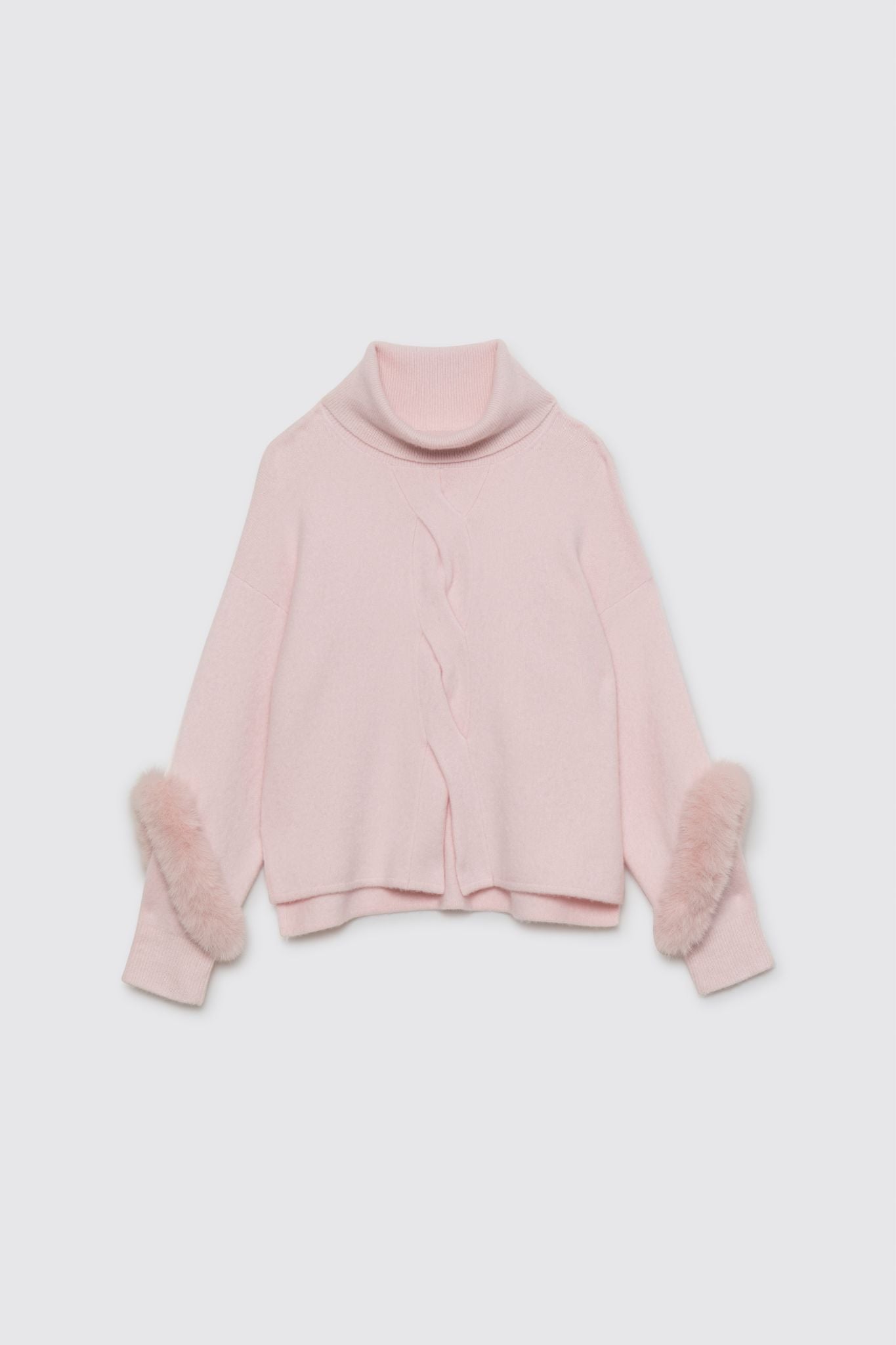 Pull PEYTON rose chamallow en cachemire haut de gamme MAX&MOI