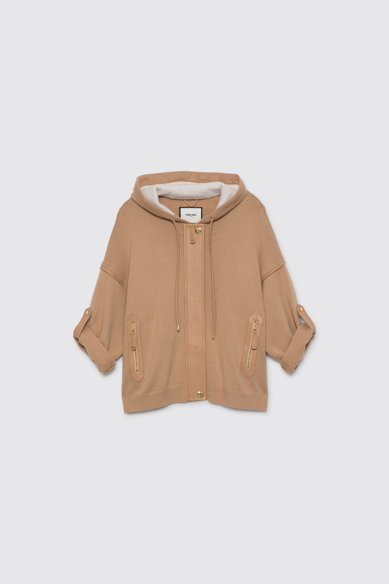 Gilet VALA camel en laine cachemire haut de gamme MAX&MOI