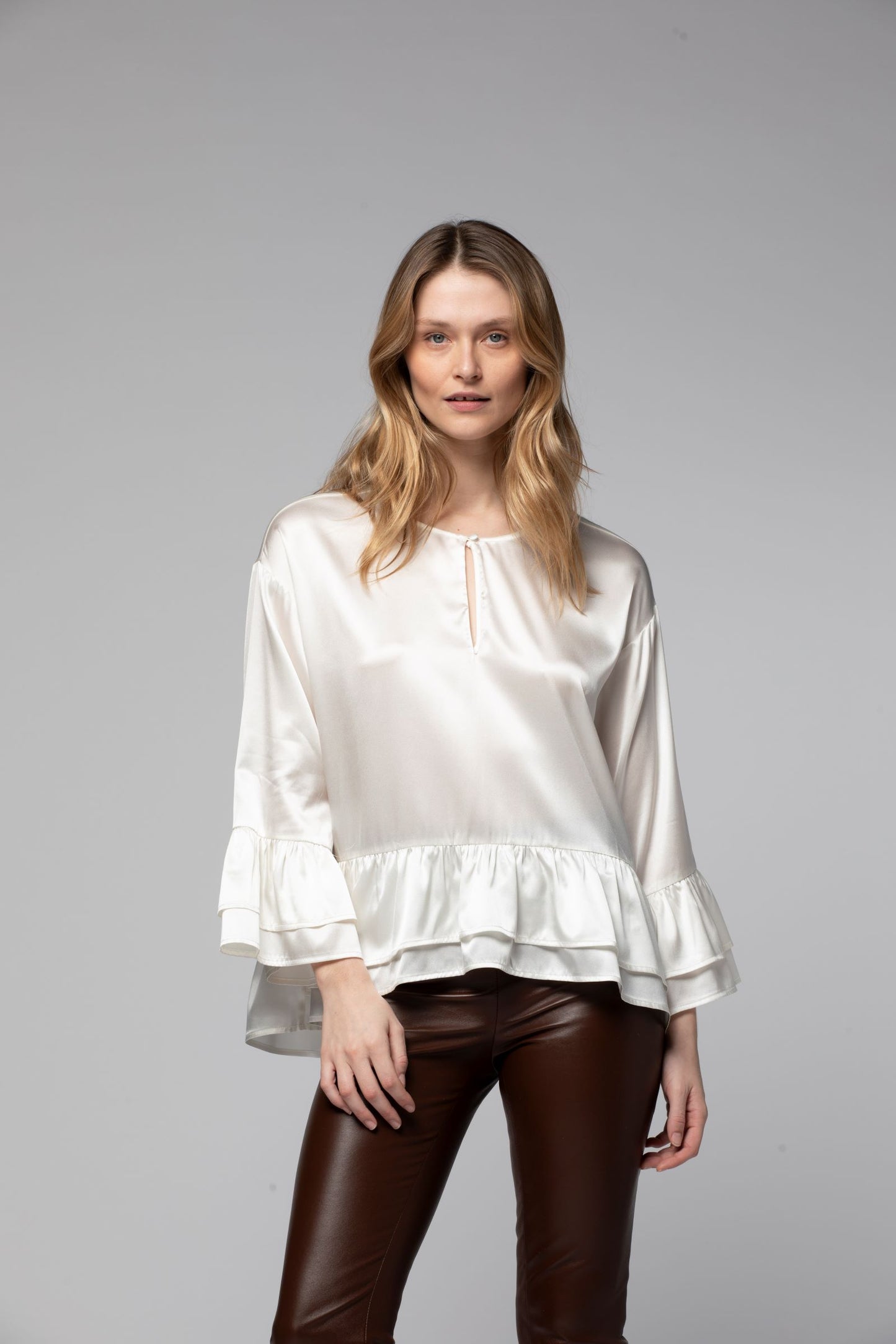 Legging en cuir BEYINA