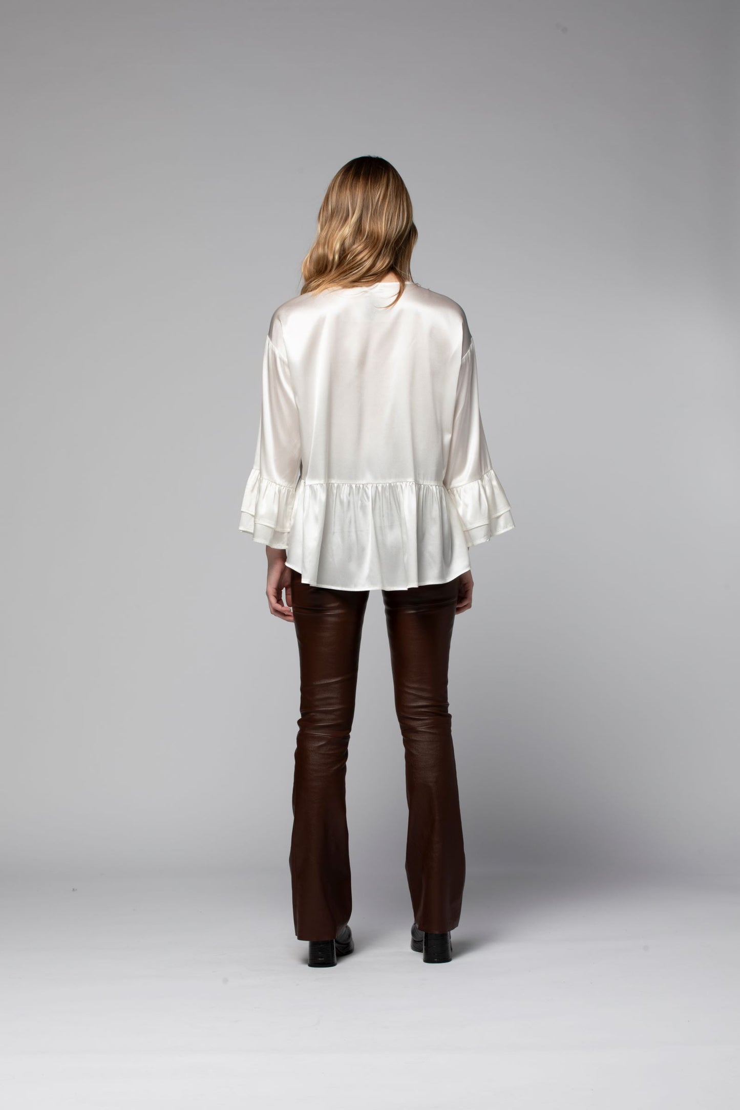 Legging en cuir BEYINA