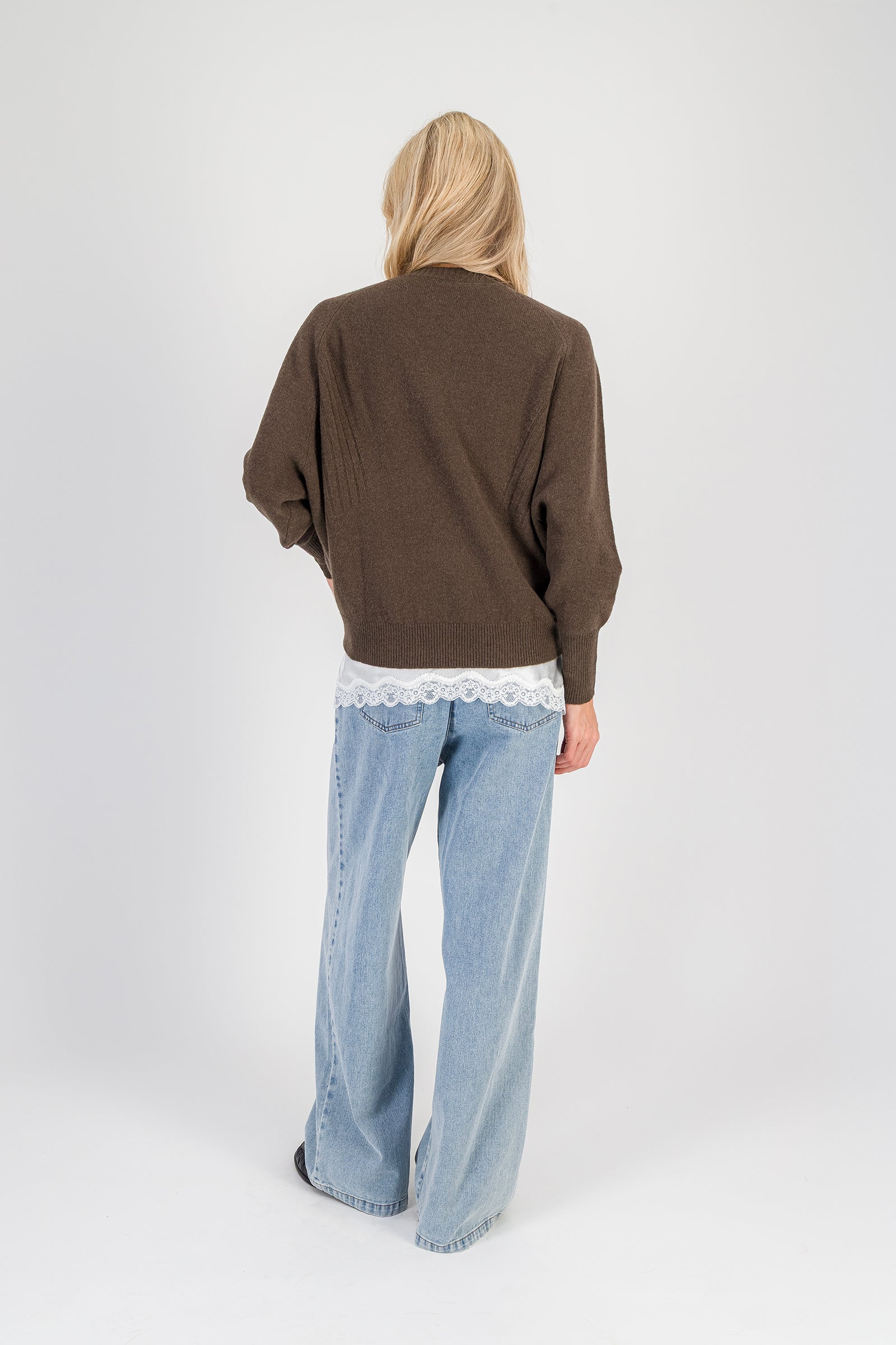 PRADO cashmere sweater in brown | M&M By MAX&MOI | Women's luxury
